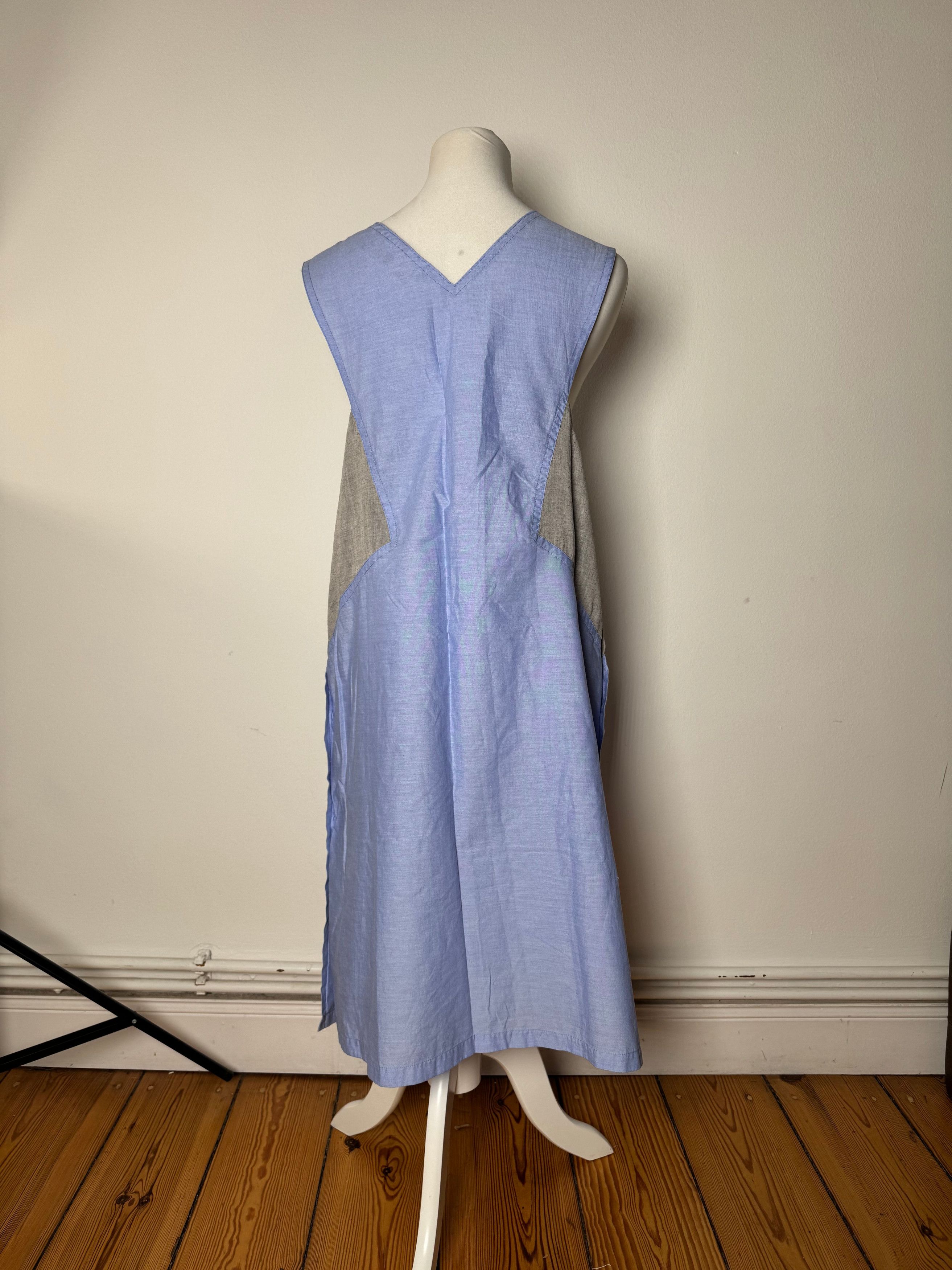 Other Vintage Yves Saint Laurent Canvas Dress Blue Grey 38/M Size M / US 6-8 / IT 42-44 - 3 Thumbnail