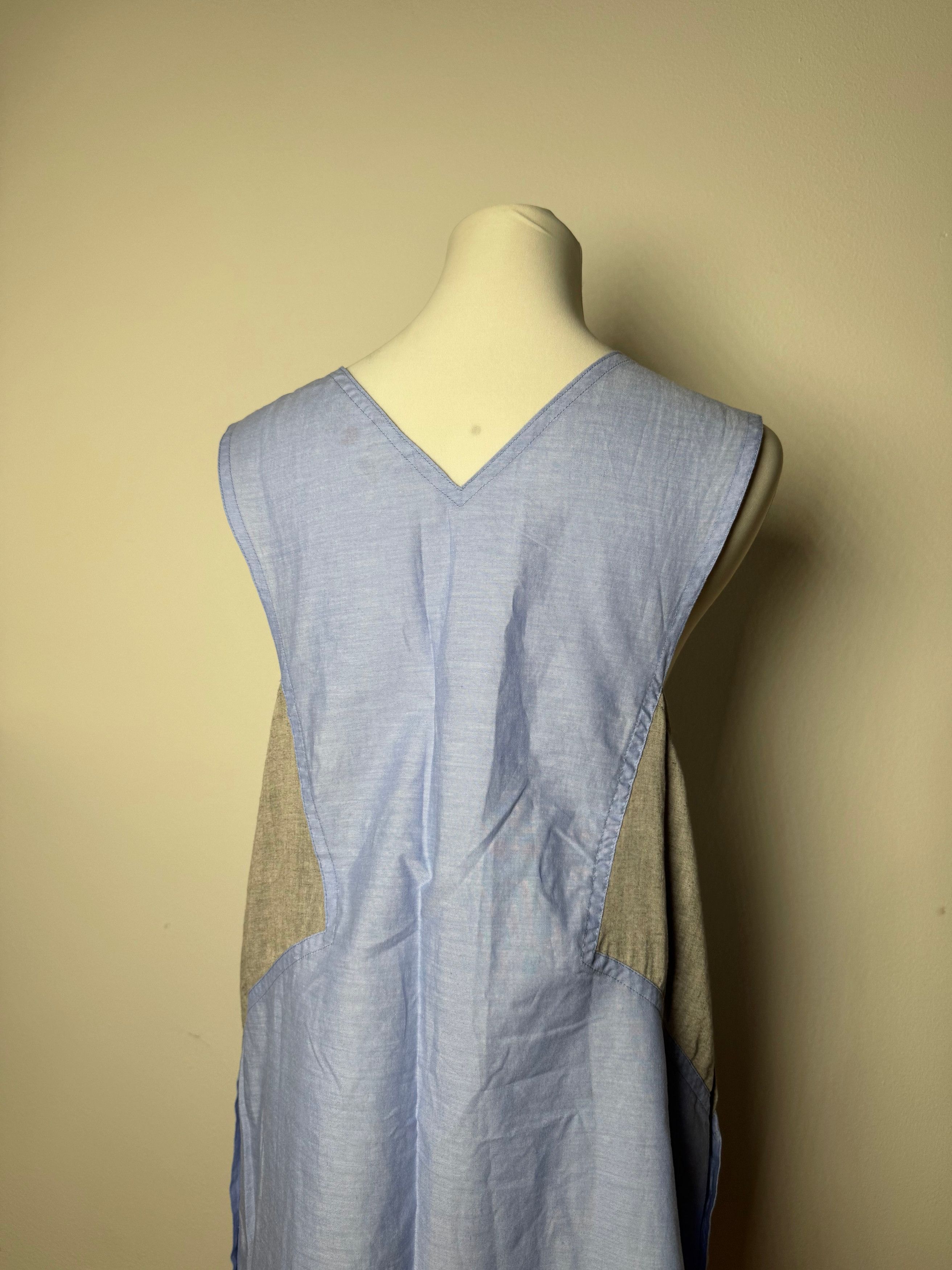 Other Vintage Yves Saint Laurent Canvas Dress Blue Grey 38/M Size M / US 6-8 / IT 42-44 - 13 Thumbnail