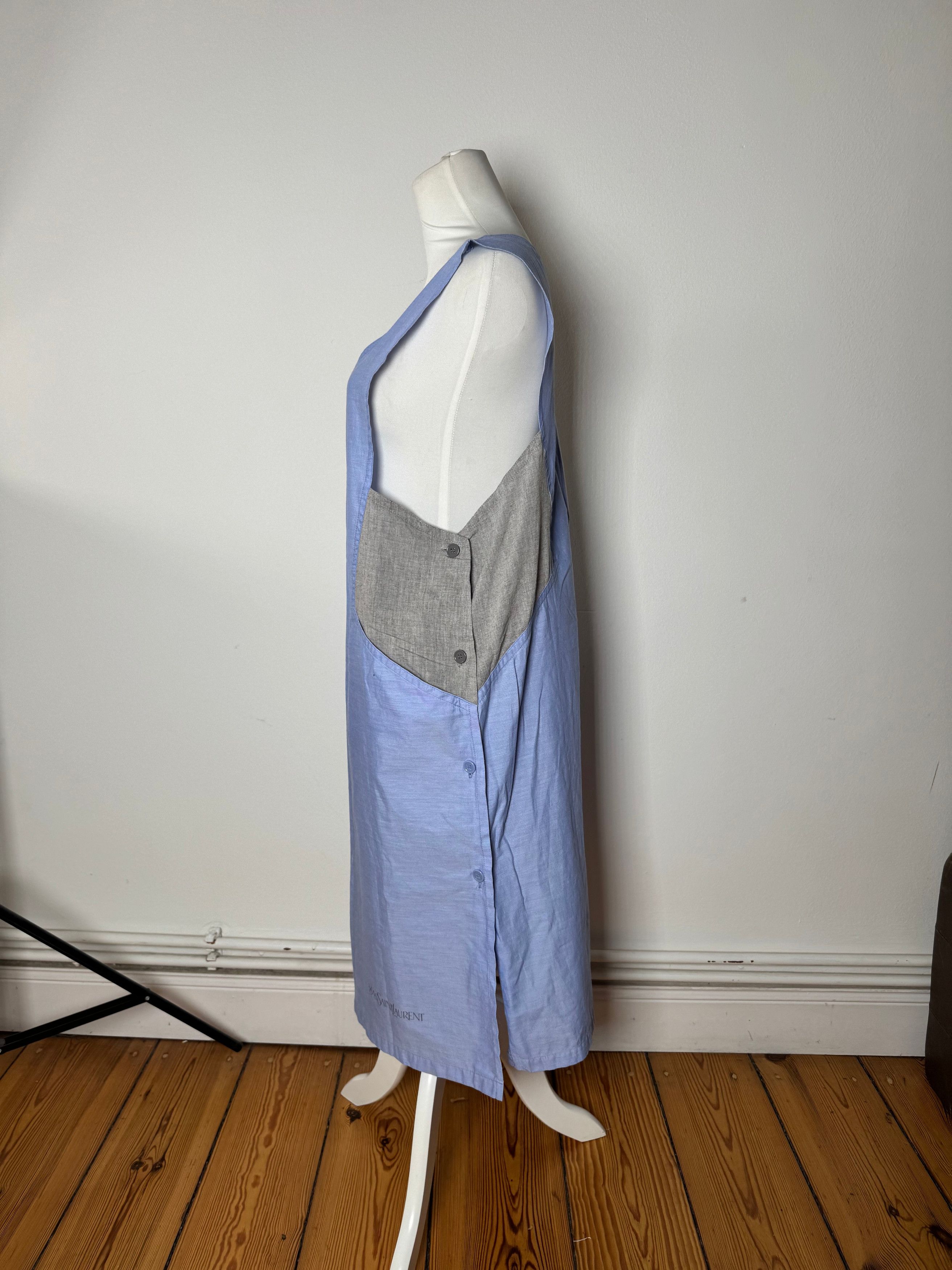 Other Vintage Yves Saint Laurent Canvas Dress Blue Grey 38/M Size M / US 6-8 / IT 42-44 - 2 Thumbnail