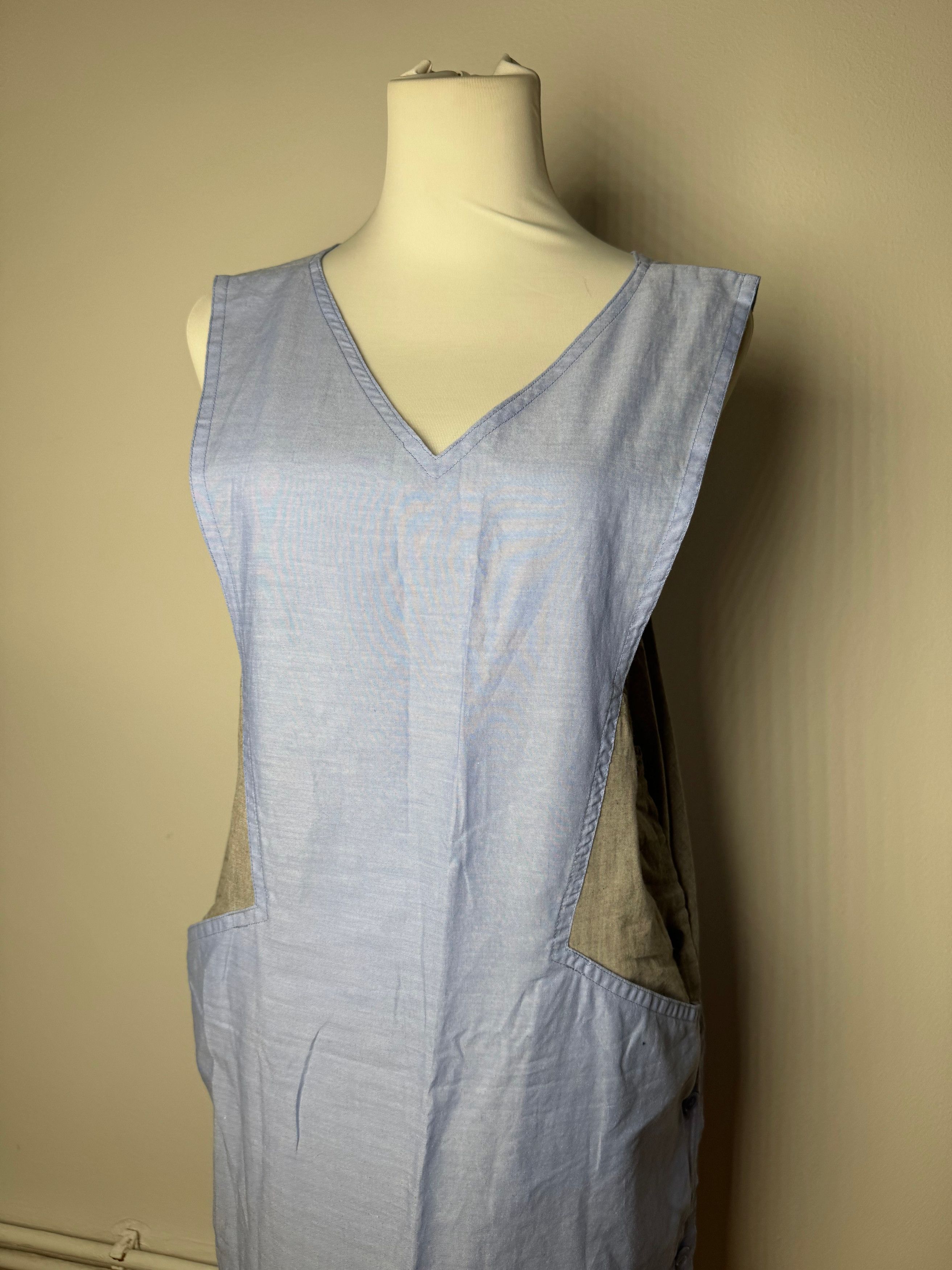 Other Vintage Yves Saint Laurent Canvas Dress Blue Grey 38/M Size M / US 6-8 / IT 42-44 - 12 Thumbnail