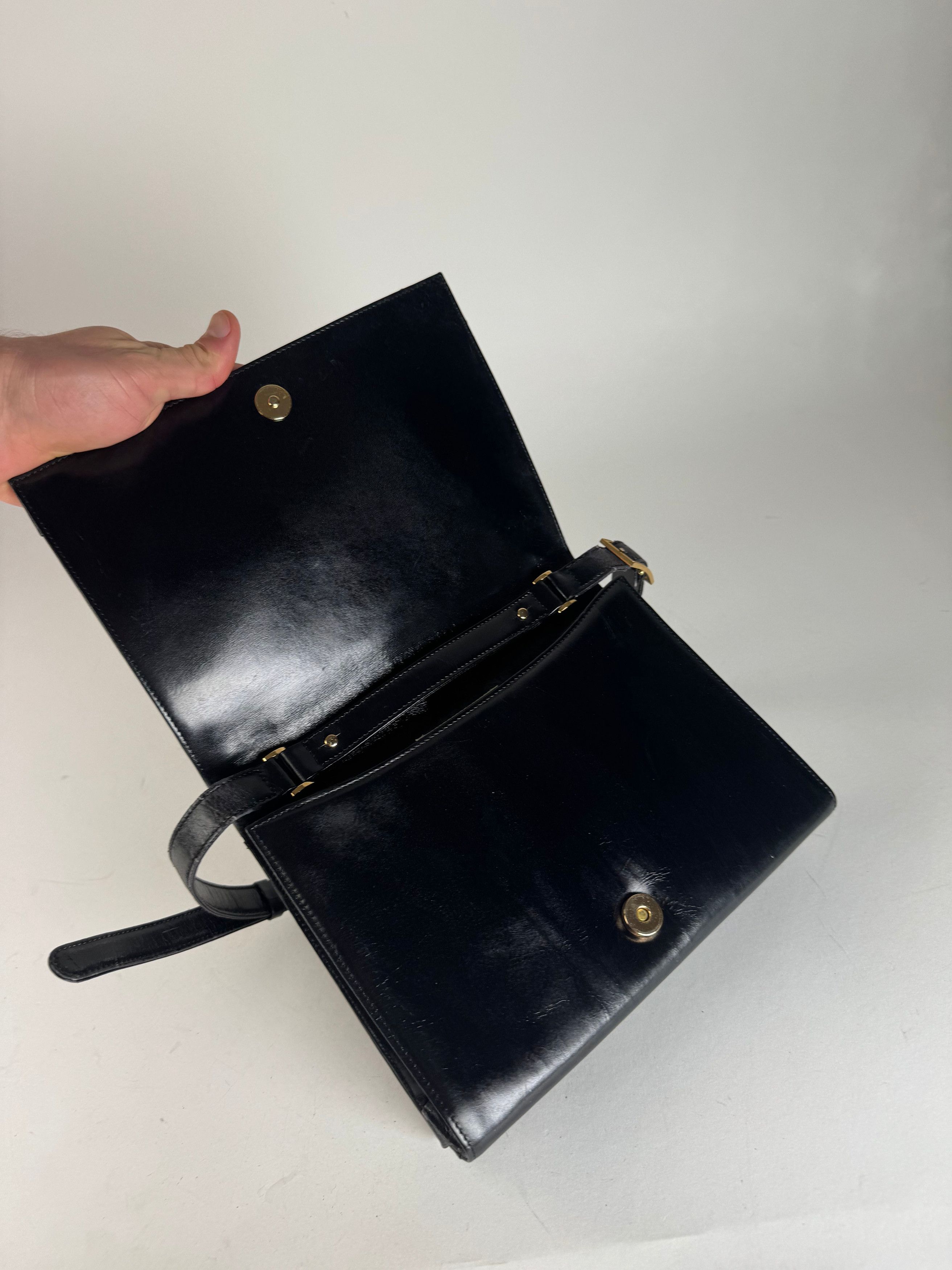 Givenchy Vintage Leather 2Way Handbag Black Size ONE SIZE - 7 Thumbnail