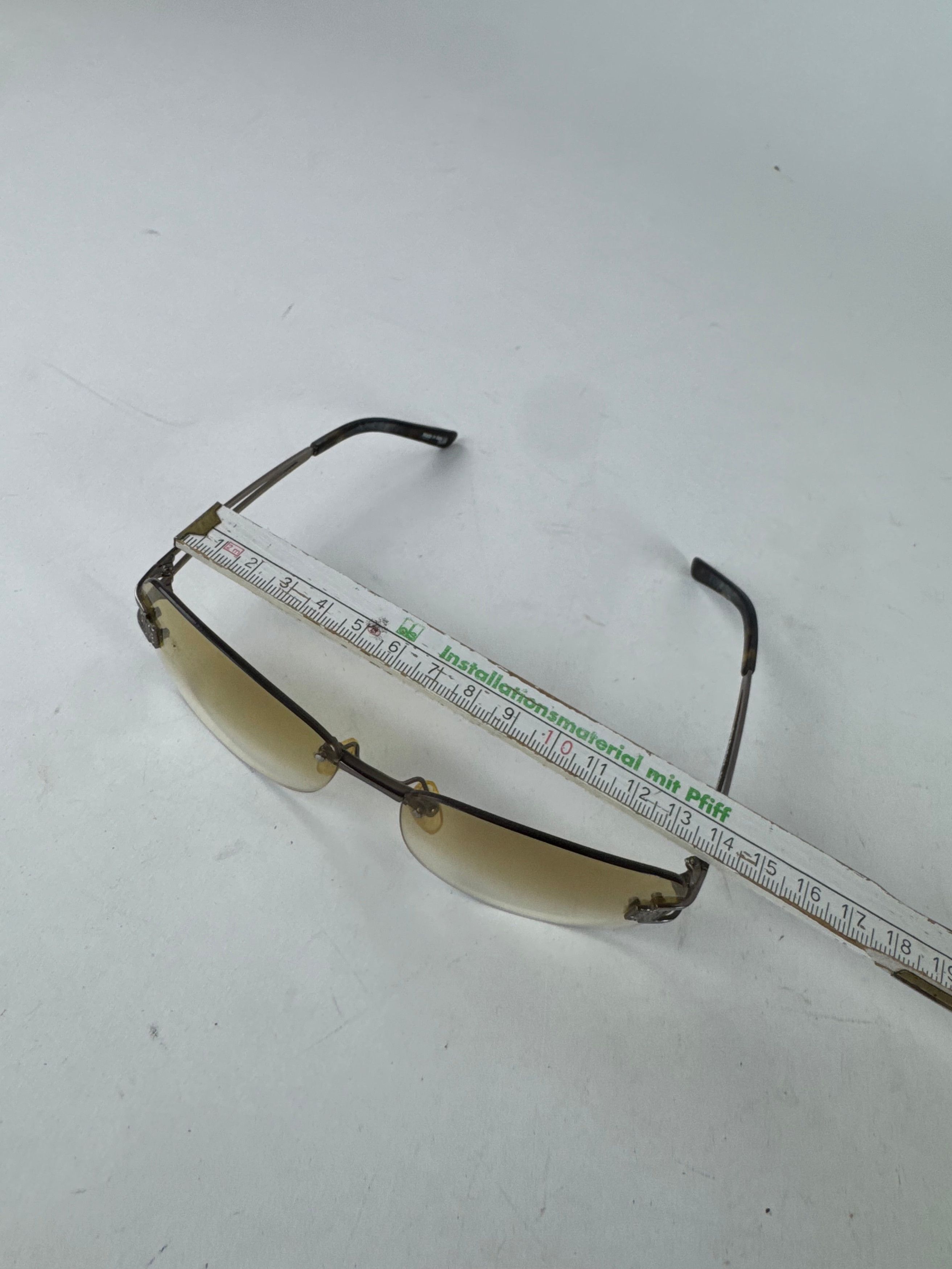Givenchy Vintage Rimless Sunglasses Silver Brown Size ONE SIZE - 5 Thumbnail