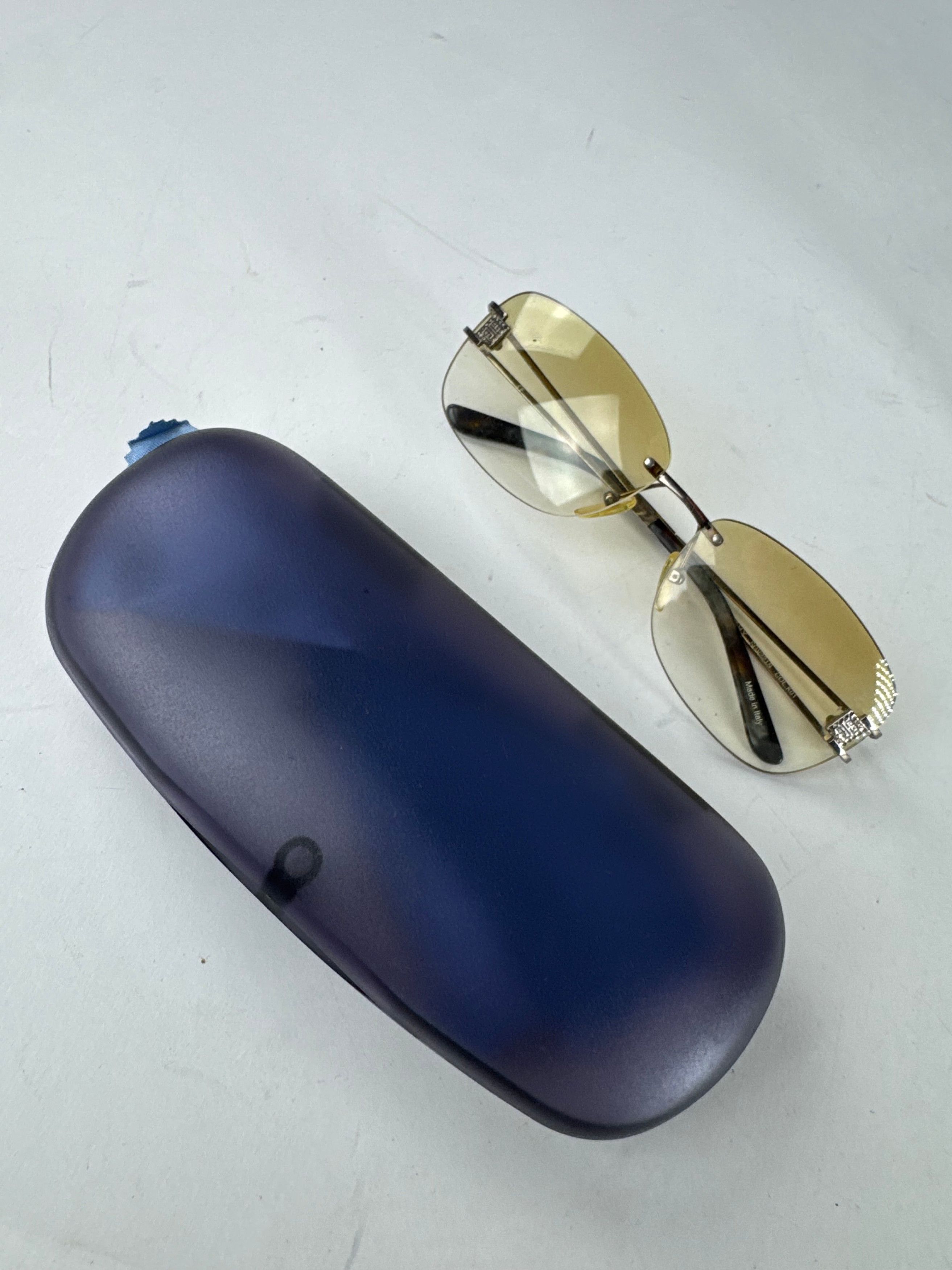 Givenchy Vintage Rimless Sunglasses Silver Brown Size ONE SIZE - 11 Thumbnail