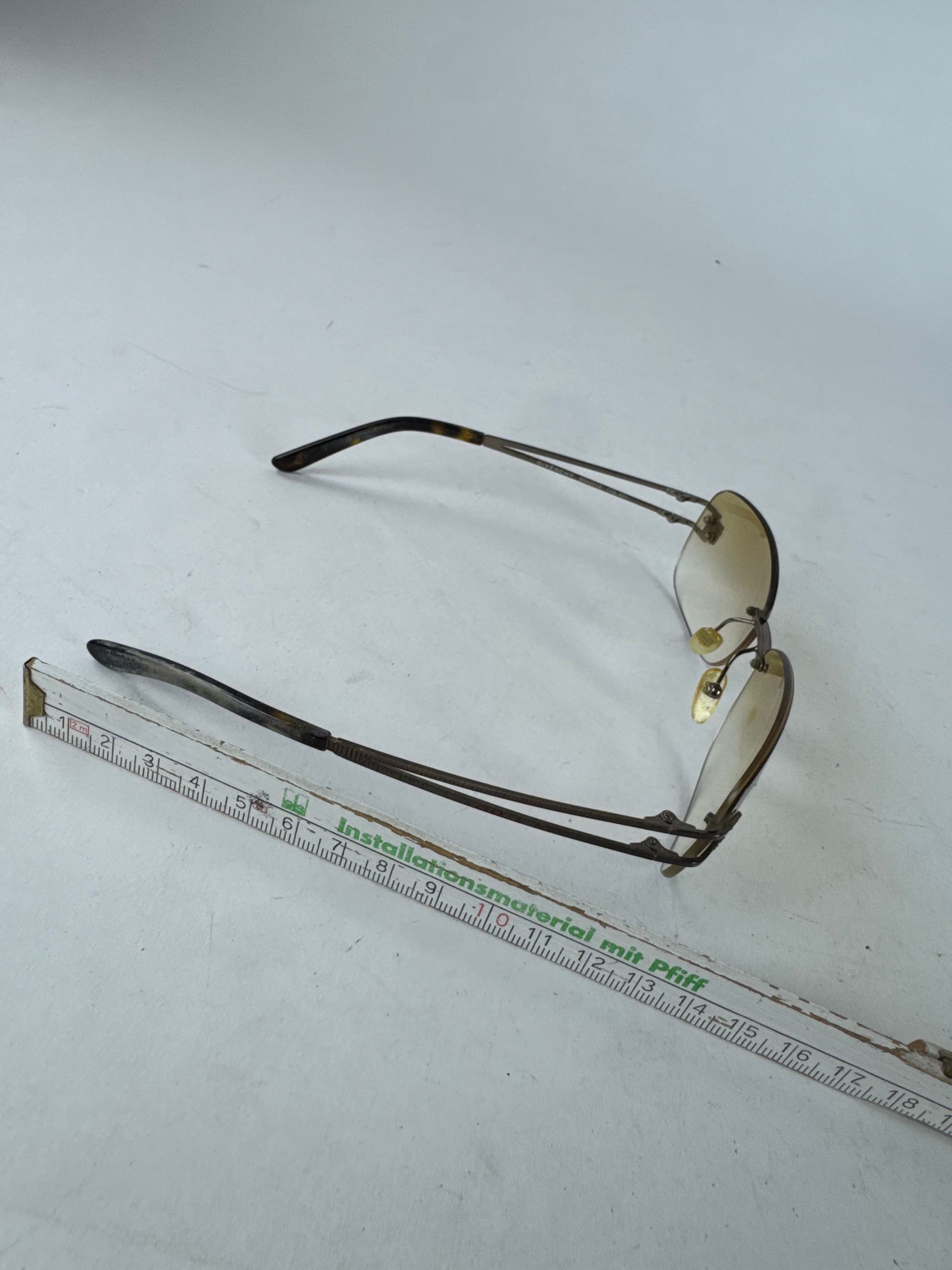 Givenchy Vintage Rimless Sunglasses Silver Brown Size ONE SIZE - 6 Thumbnail