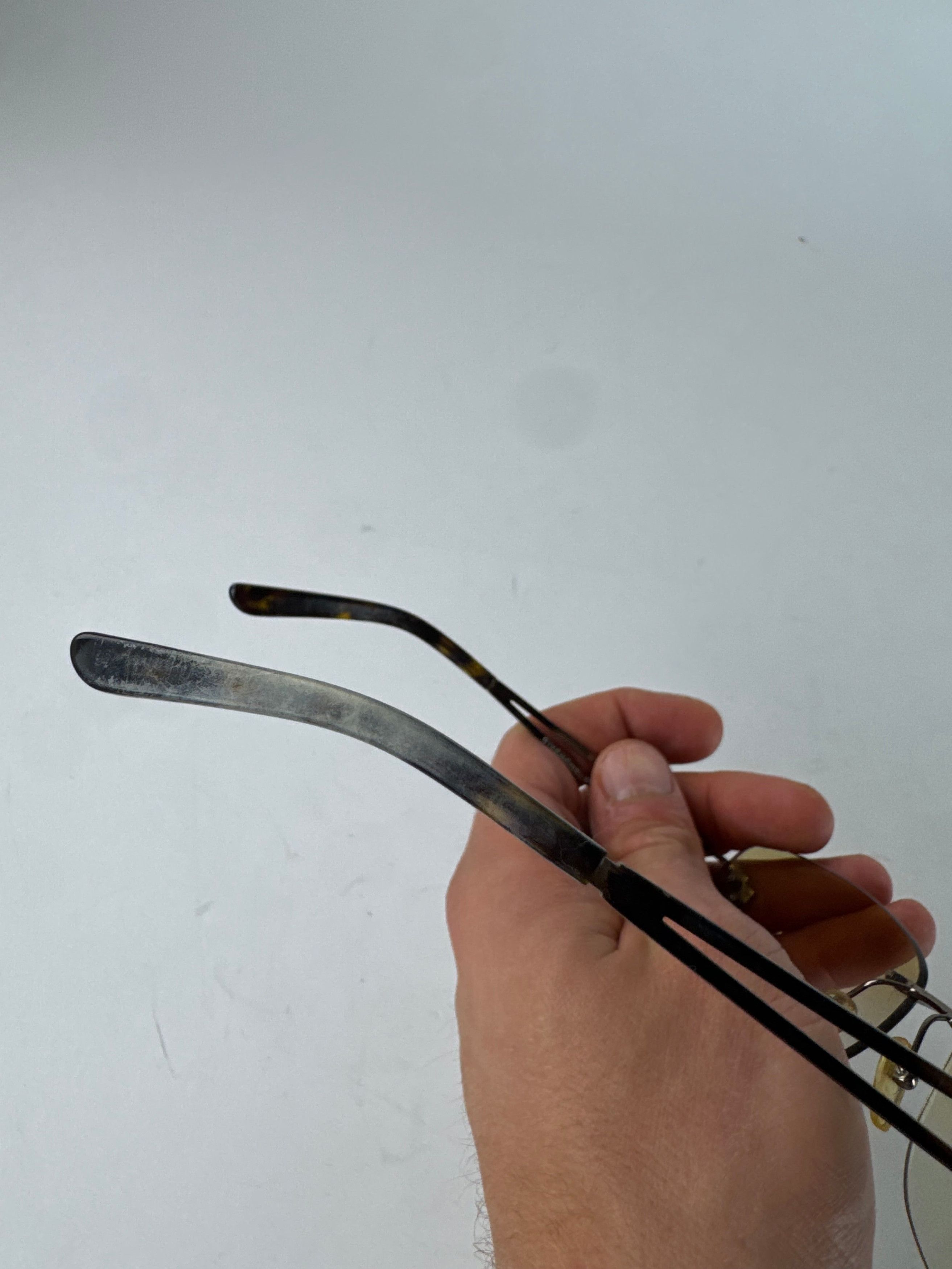 Givenchy Vintage Rimless Sunglasses Silver Brown Size ONE SIZE - 7 Thumbnail