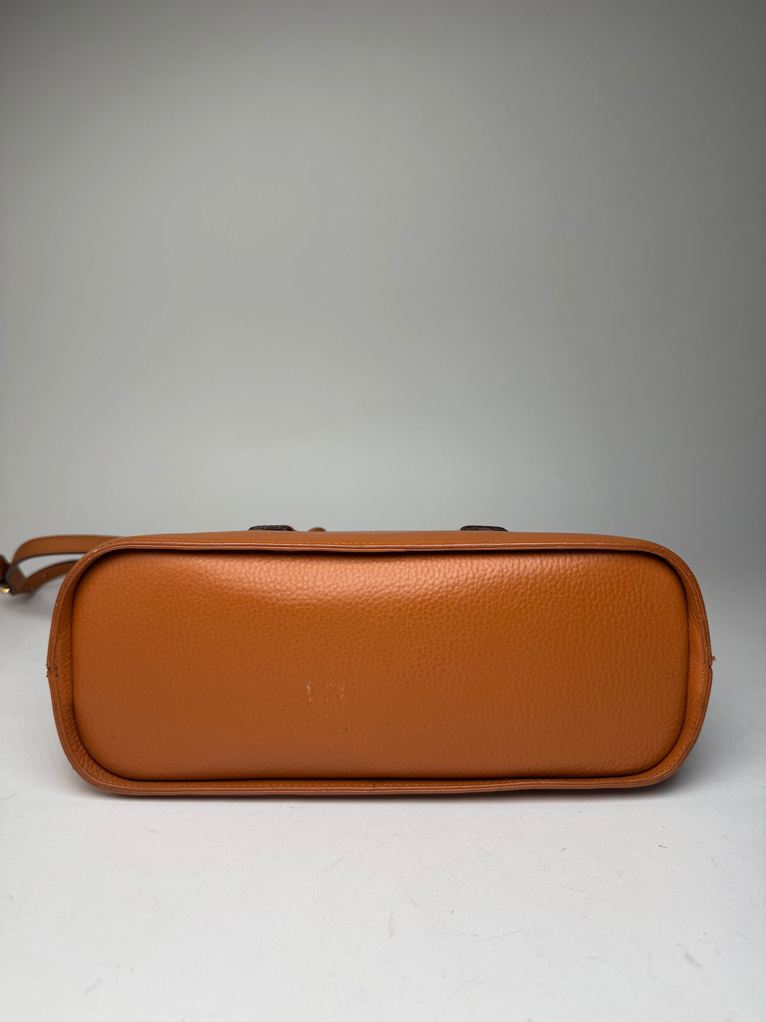 Courreges Vintage 2Way Leather Handbag Orange Brown Size ONE SIZE - 13 Thumbnail