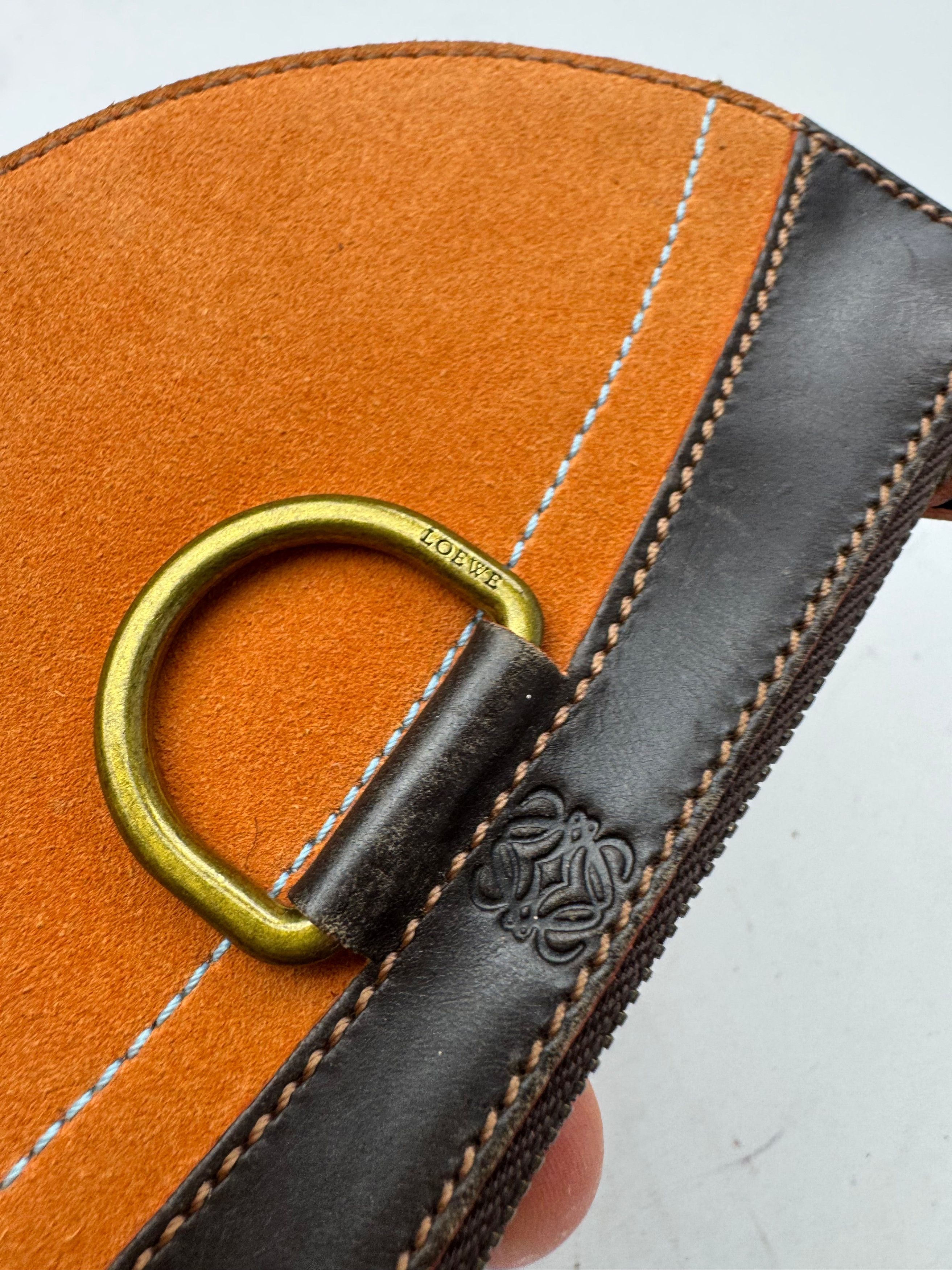 Loewe Vintage Madrid Leather / Suede Card Holder / Clutch Brown or Size ONE SIZE - 3 Thumbnail