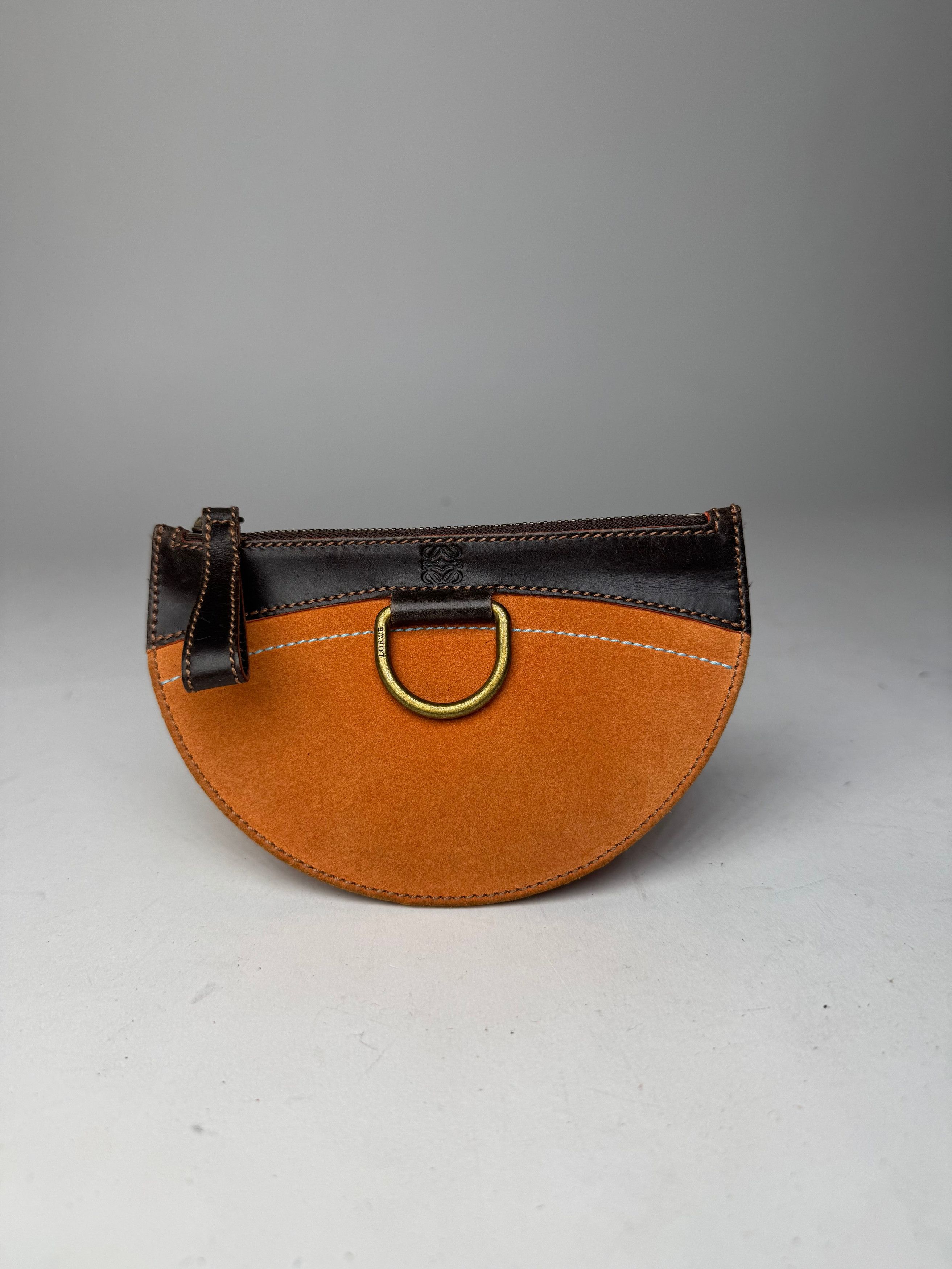 Loewe Vintage Madrid Leather / Suede Card Holder / Clutch Brown or Size ONE SIZE - 6 Thumbnail