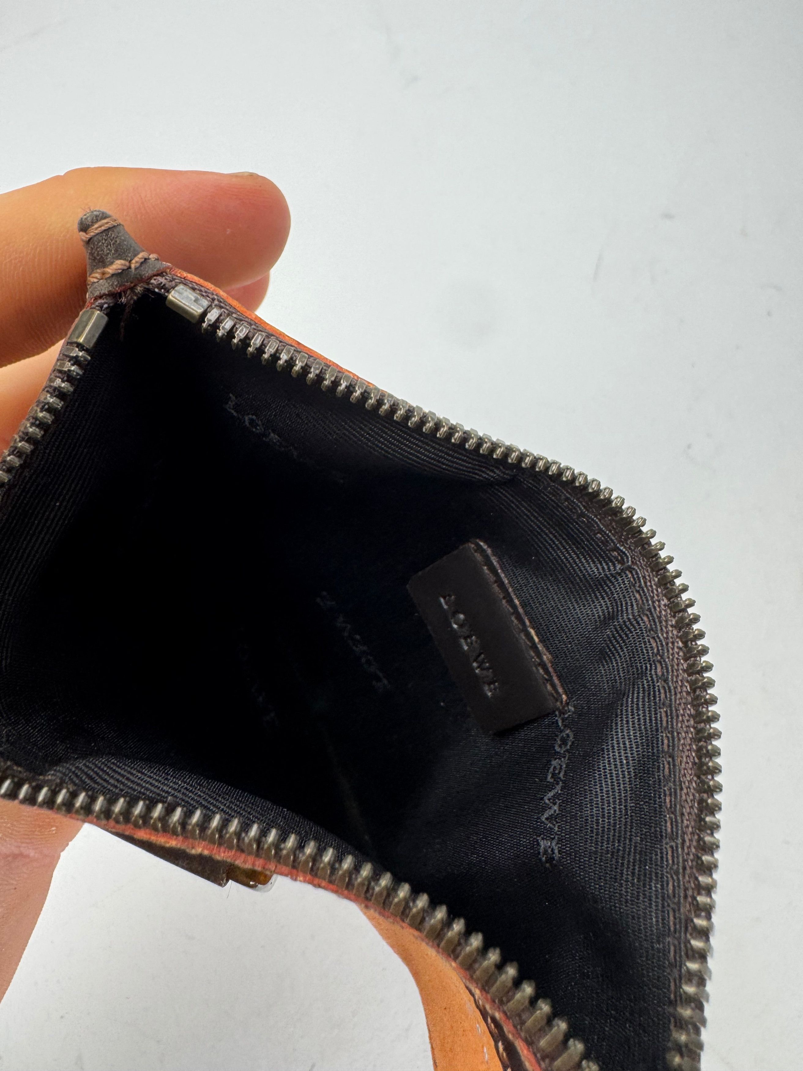 Loewe Vintage Madrid Leather / Suede Card Holder / Clutch Brown or Size ONE SIZE - 4 Thumbnail