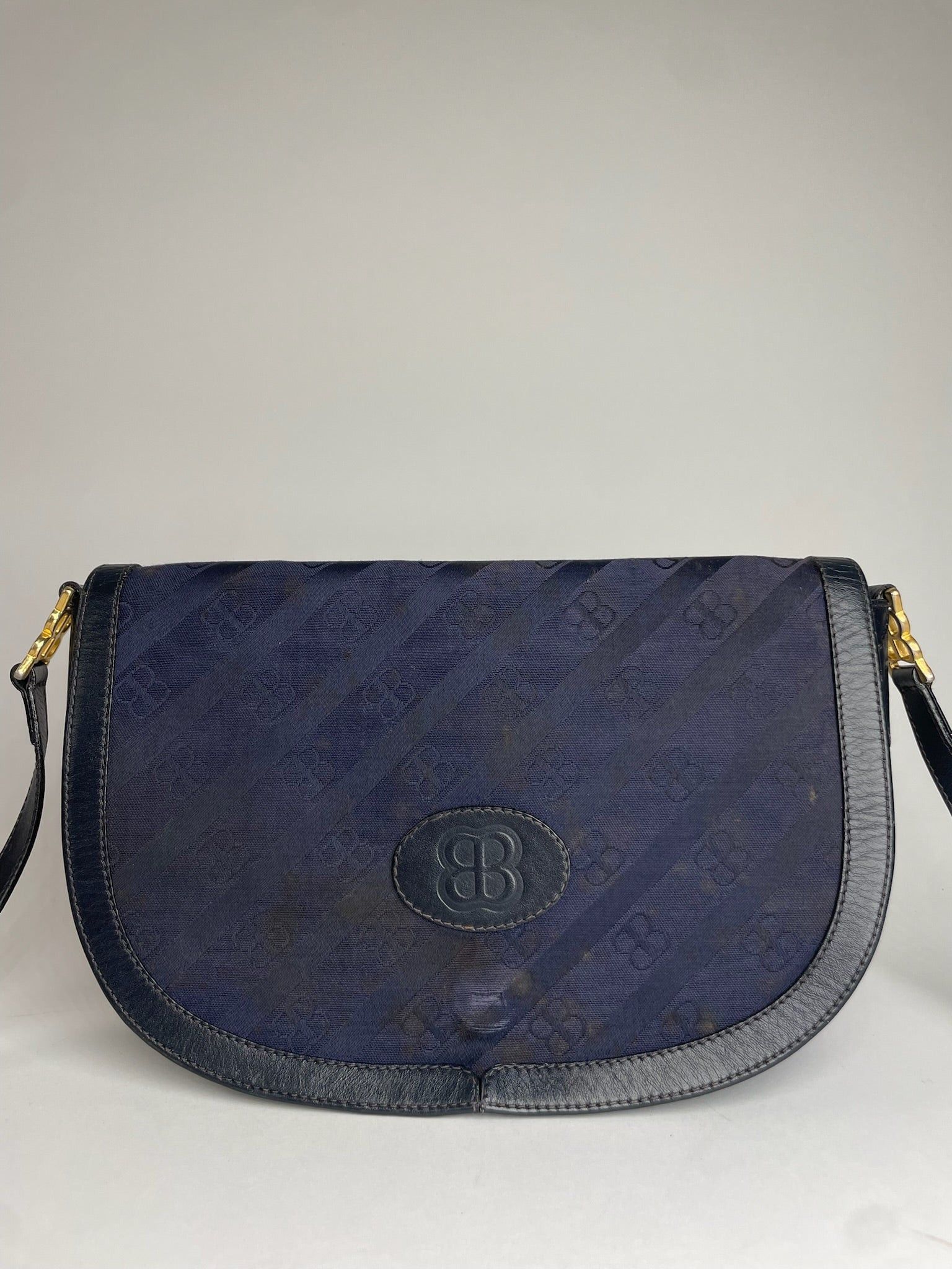 Balenciaga Vintage Monogram Bag Navy Black Size ONE SIZE - 8 Thumbnail