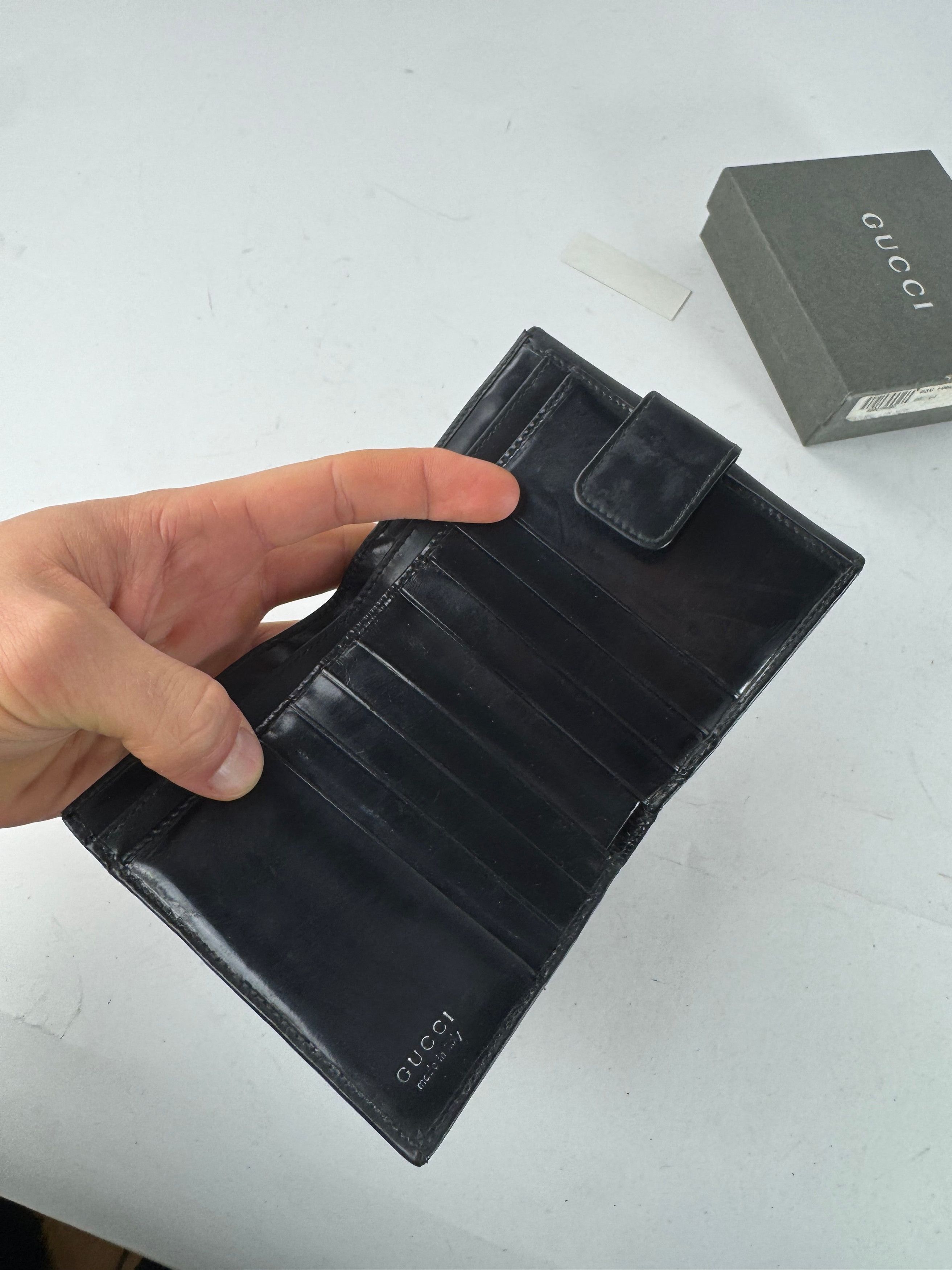 Gucci Vintage Patent Leather Horsebit Wallet Black Size ONE SIZE - 4 Thumbnail