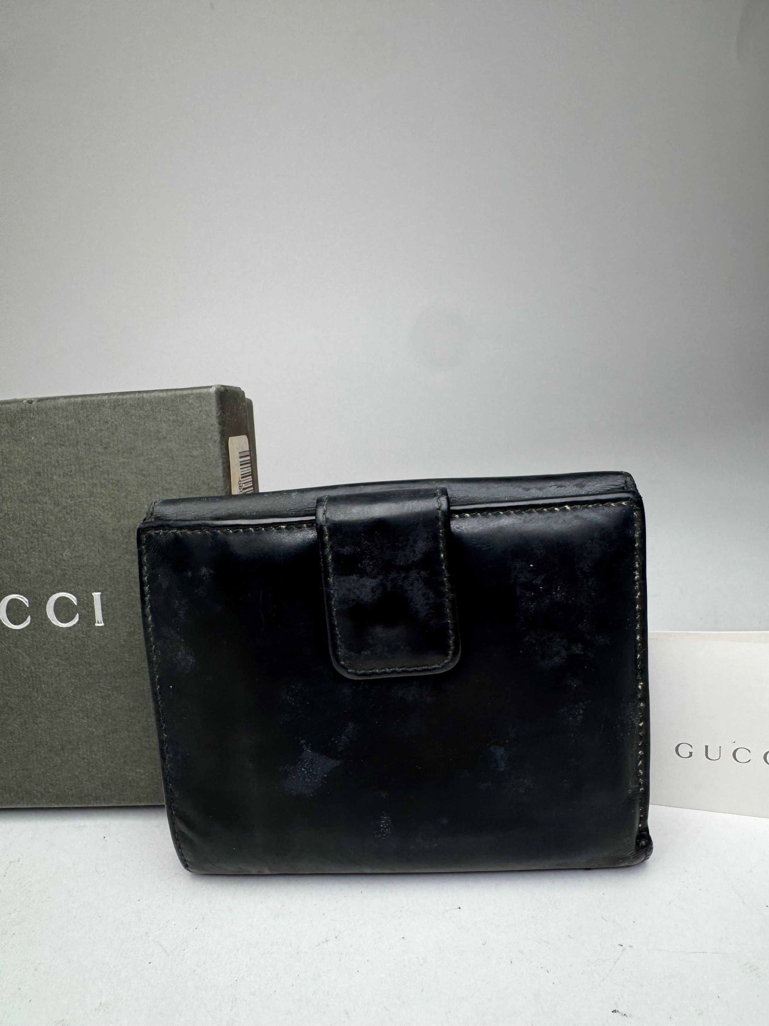 Gucci Vintage Patent Leather Horsebit Wallet Black Size ONE SIZE - 8 Thumbnail