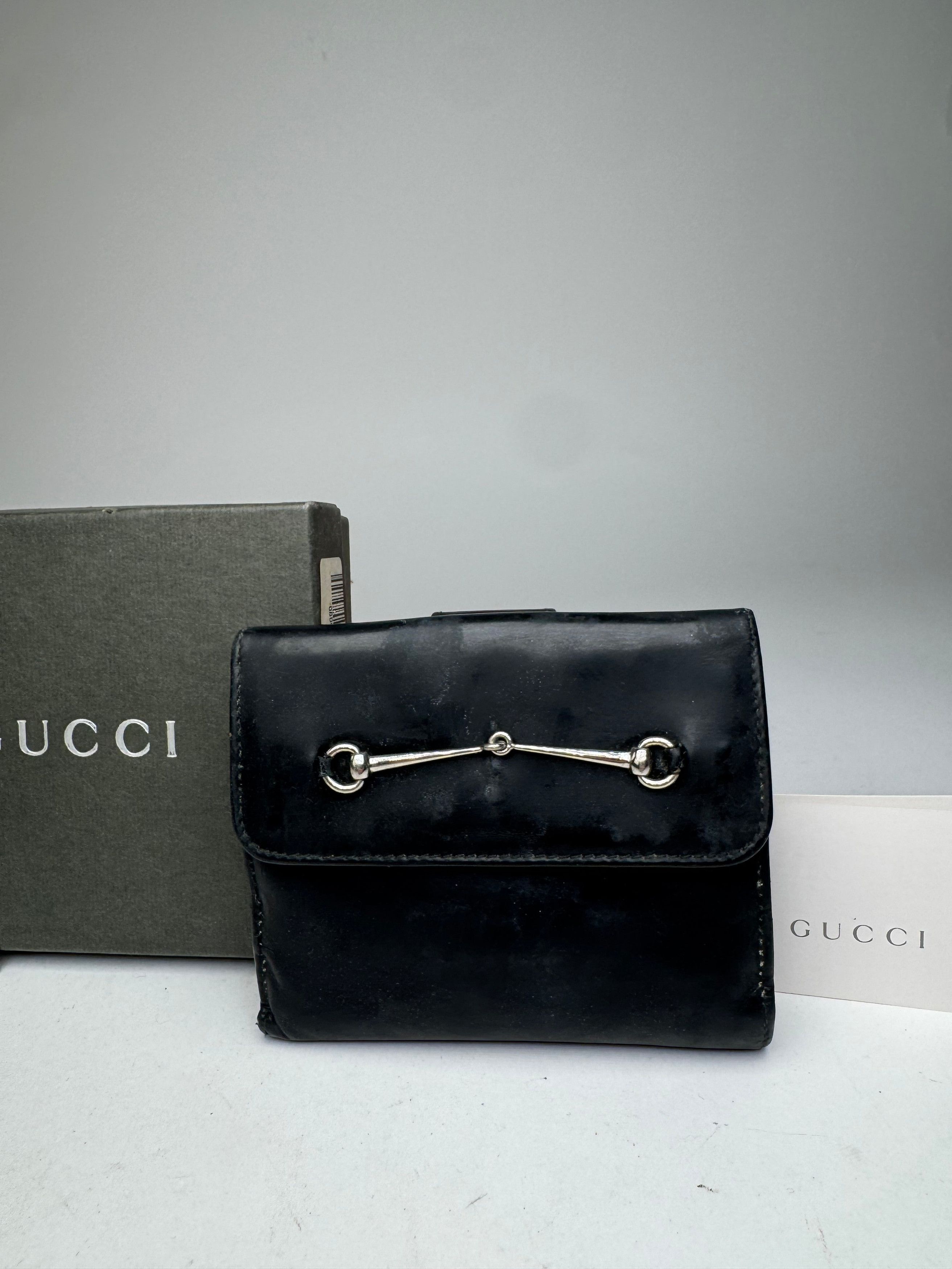 Gucci Vintage Patent Leather Horsebit Wallet Black Size ONE SIZE - 6 Thumbnail