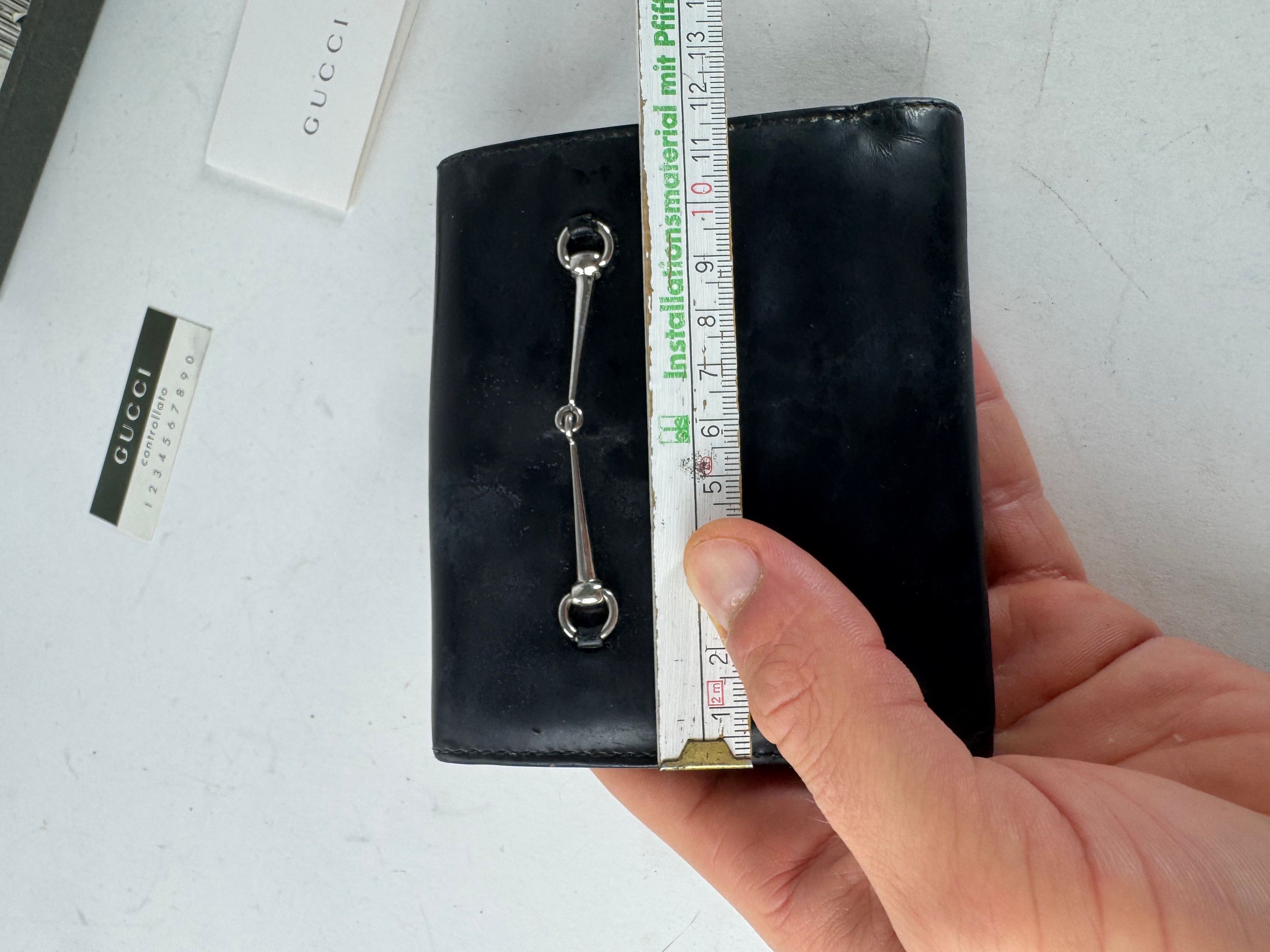 Gucci Vintage Patent Leather Horsebit Wallet Black Size ONE SIZE - 10 Thumbnail