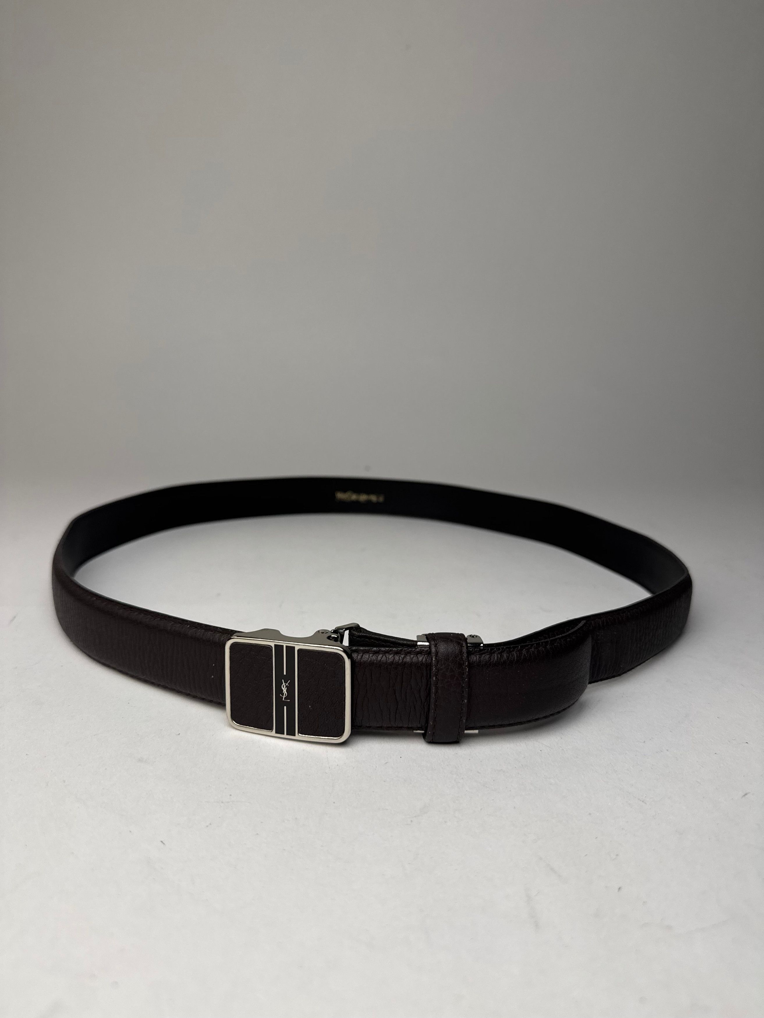 Other Vintage Yves Saint Laurent Snake Emblossed Leather Belt Blac Size ONE SIZE - 7 Thumbnail