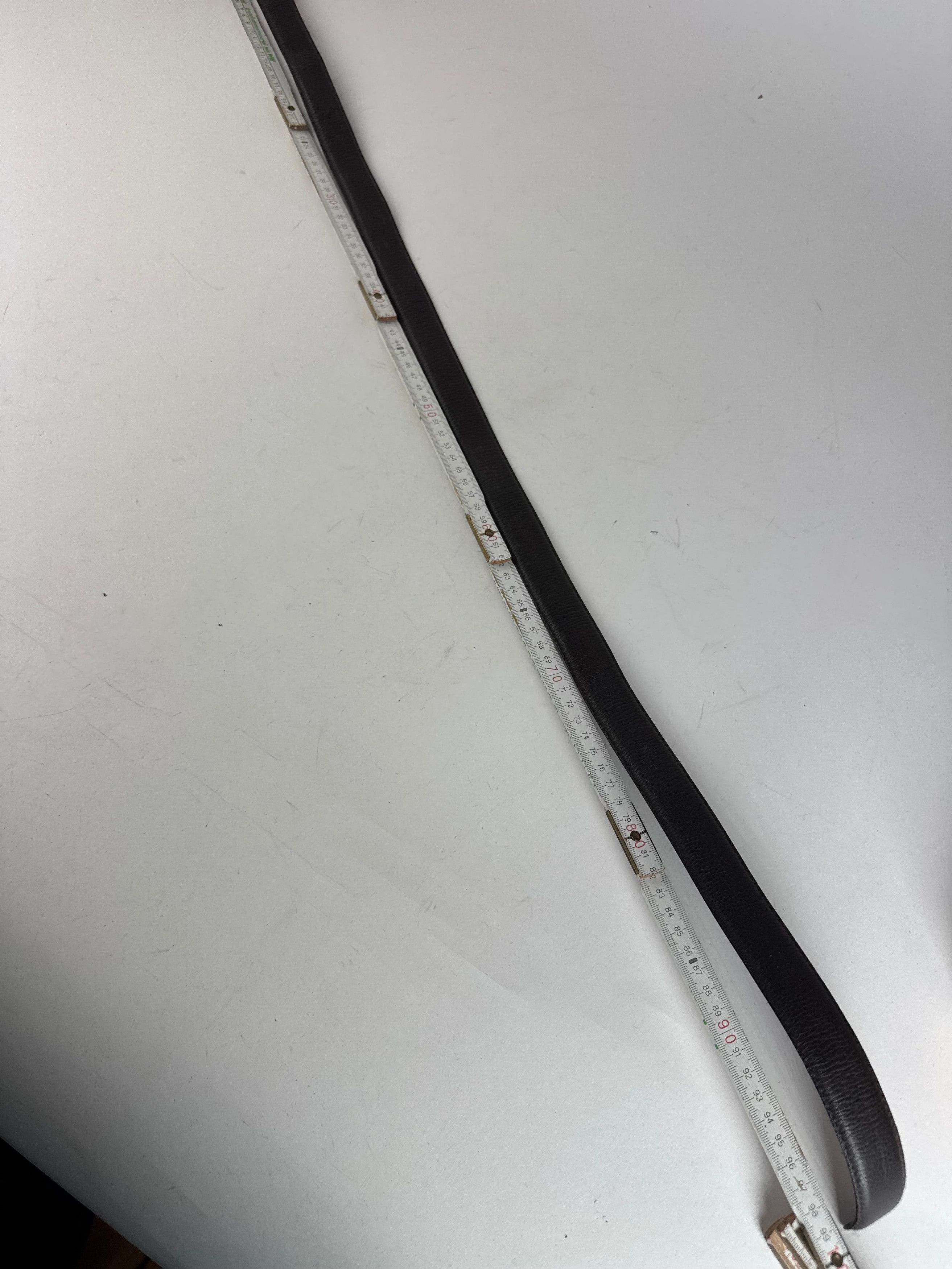 Other Vintage Yves Saint Laurent Snake Emblossed Leather Belt Blac Size ONE SIZE - 9 Thumbnail