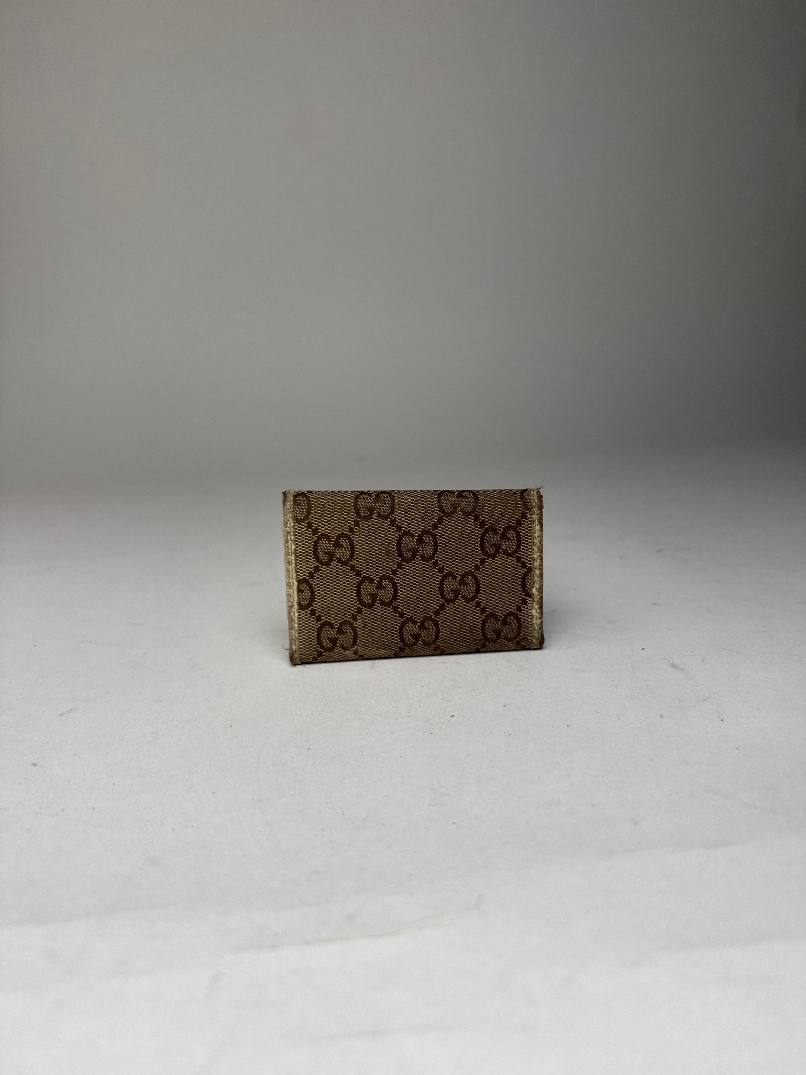 Gucci Vintage Monogram Card Holder Brown white Size ONE SIZE - 12 Thumbnail
