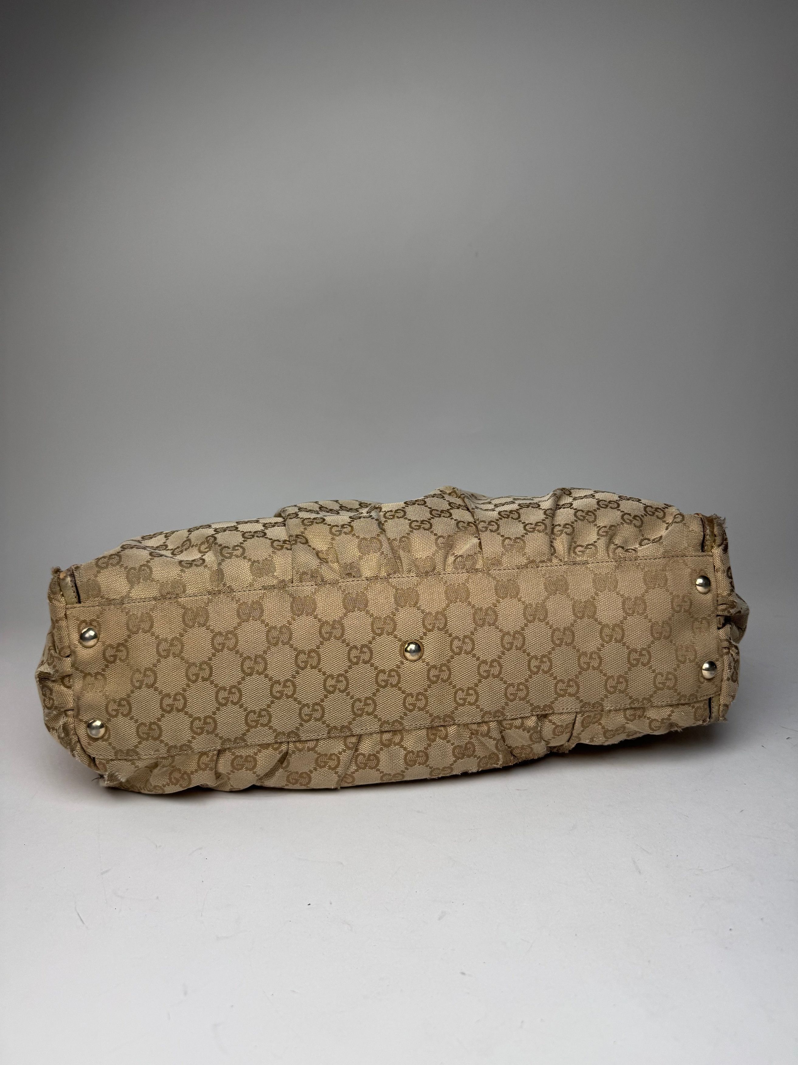 Gucci Vintage Monogram D-Ding Handbag Golden Beige Size ONE SIZE - 13 Thumbnail