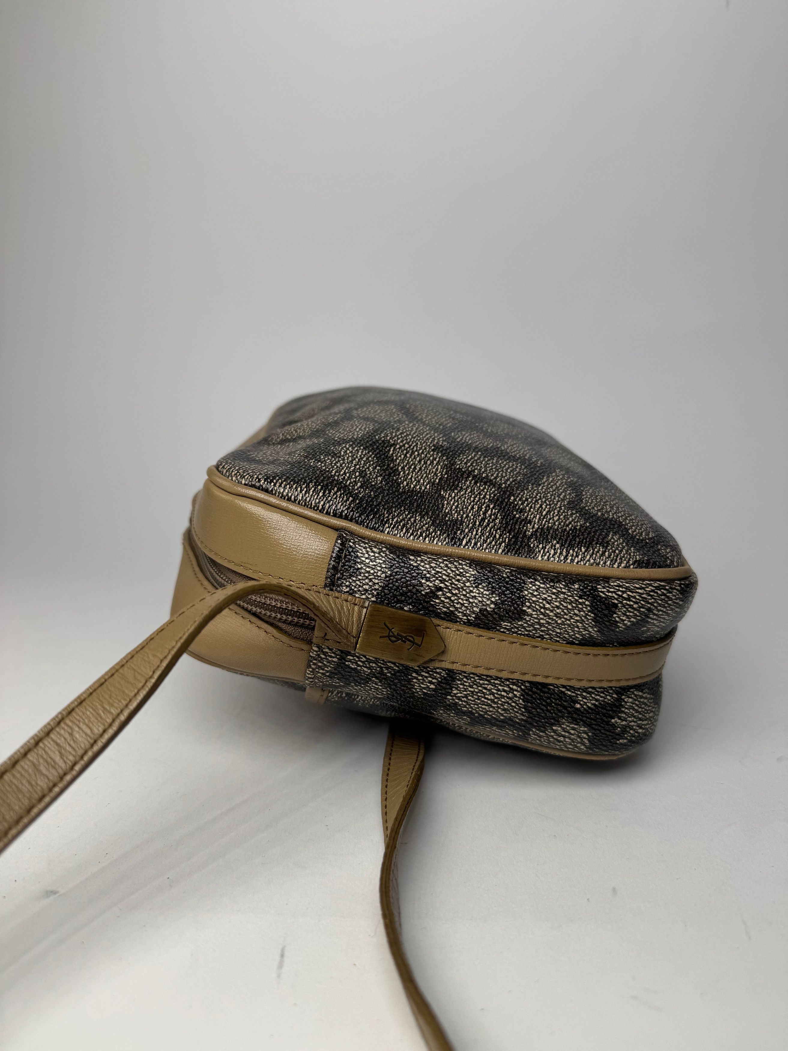 Other Vintage Yves Saint Laurent Stone Emblossed Leather Shoulder Size ONE SIZE - 8 Thumbnail