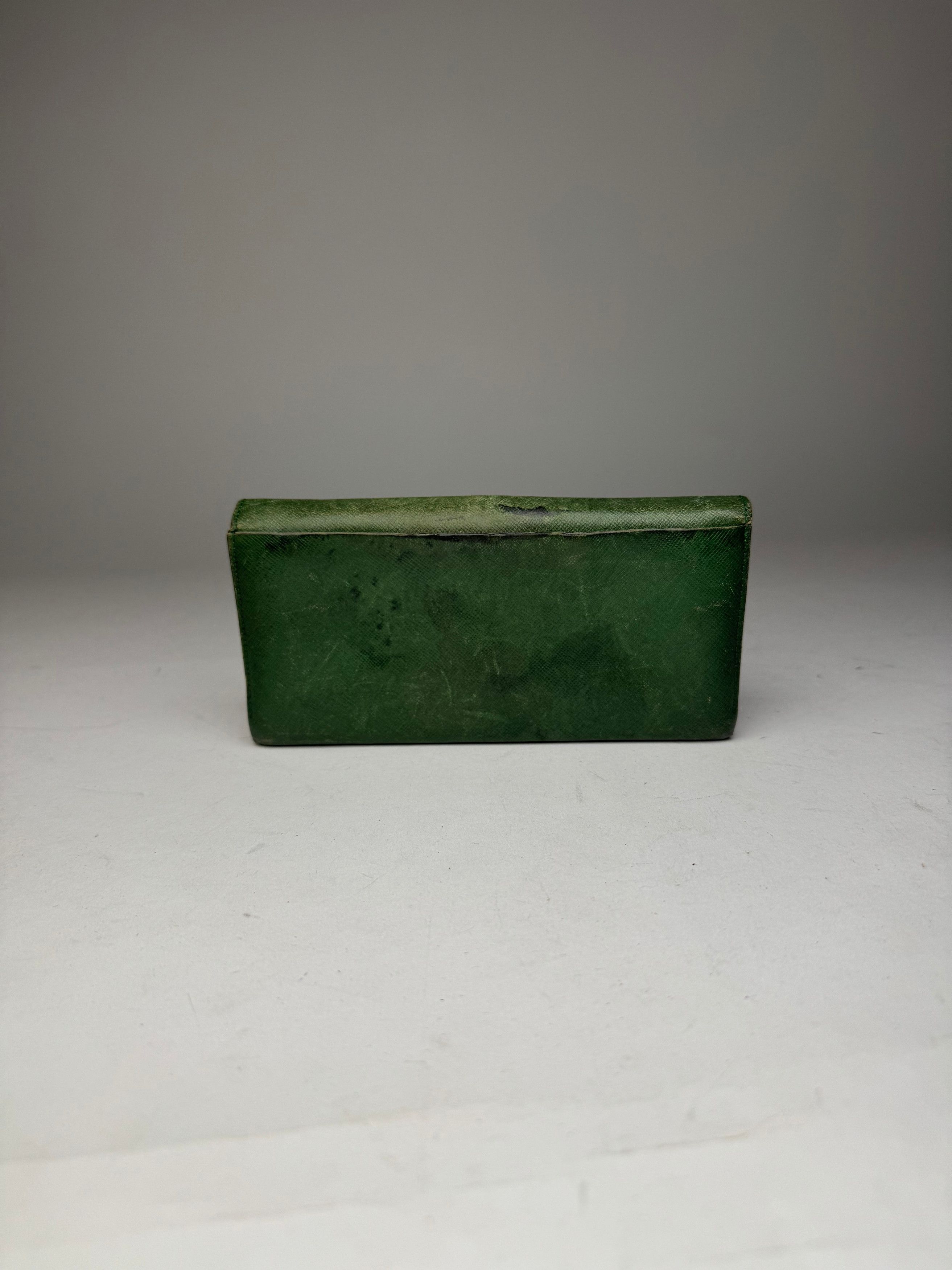 Givenchy Vintage Leather Wallet Green Size ONE SIZE - 2 Thumbnail