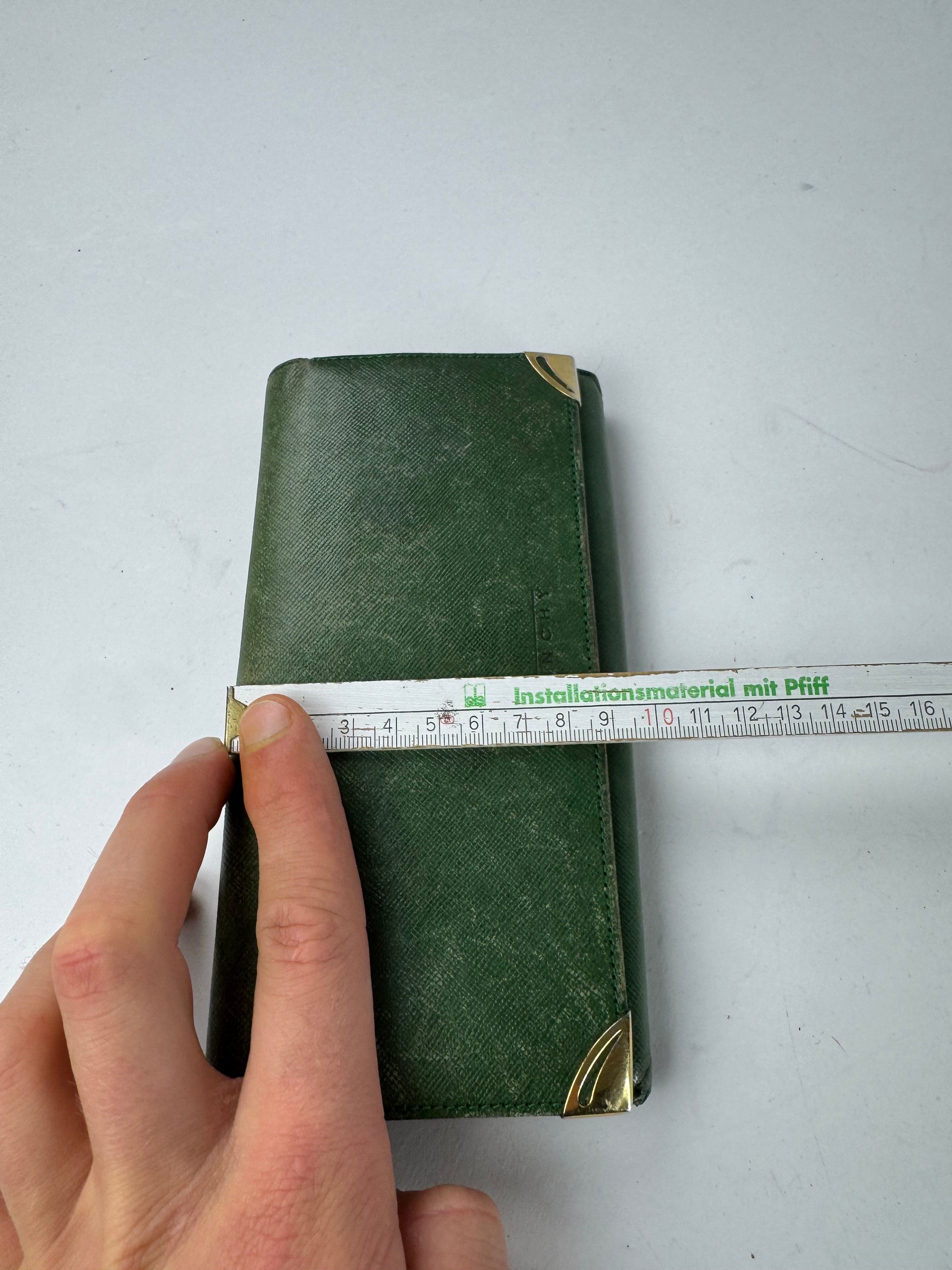 Givenchy Vintage Leather Wallet Green Size ONE SIZE - 8 Thumbnail