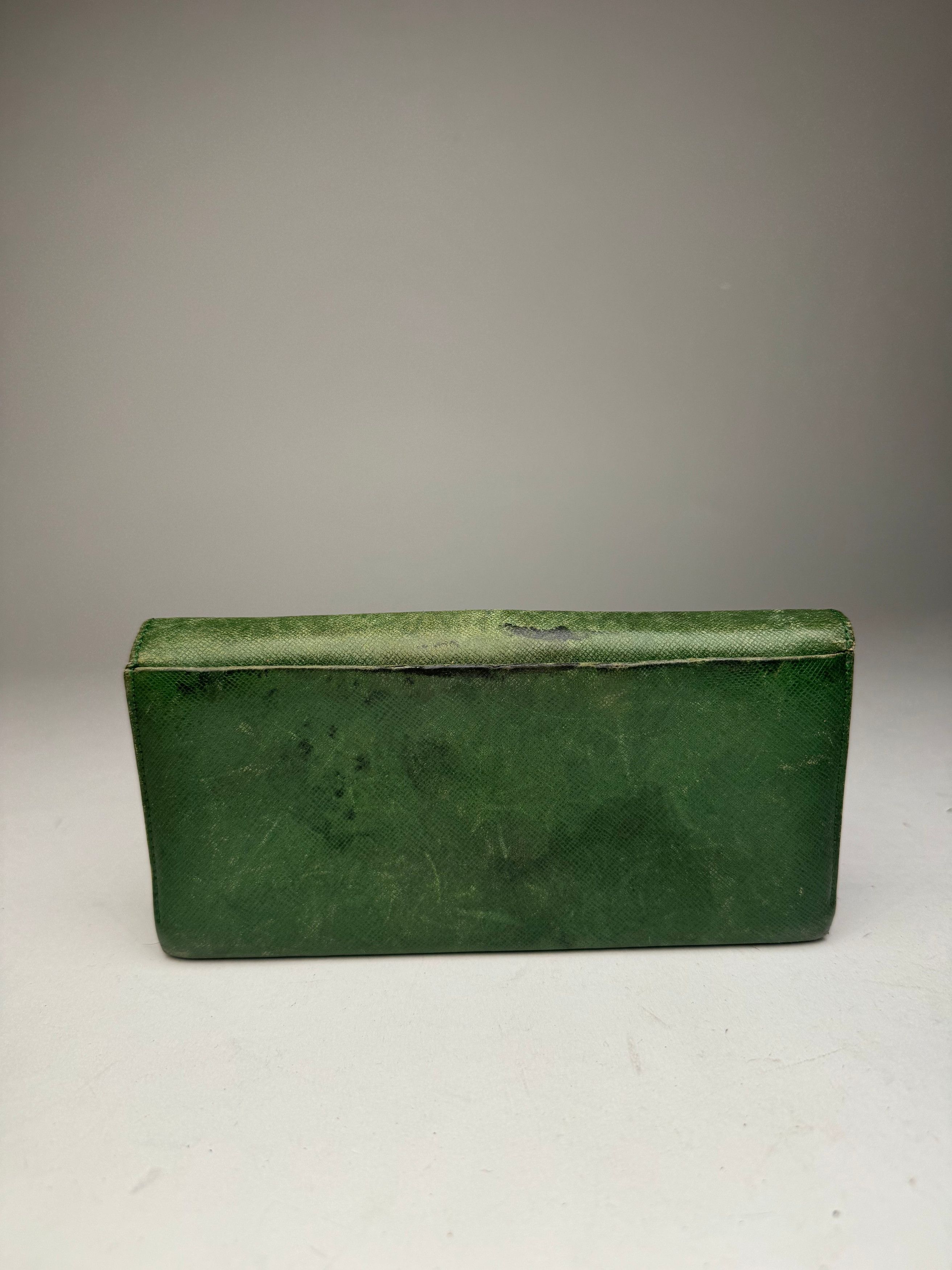 Givenchy Vintage Leather Wallet Green Size ONE SIZE - 10 Thumbnail