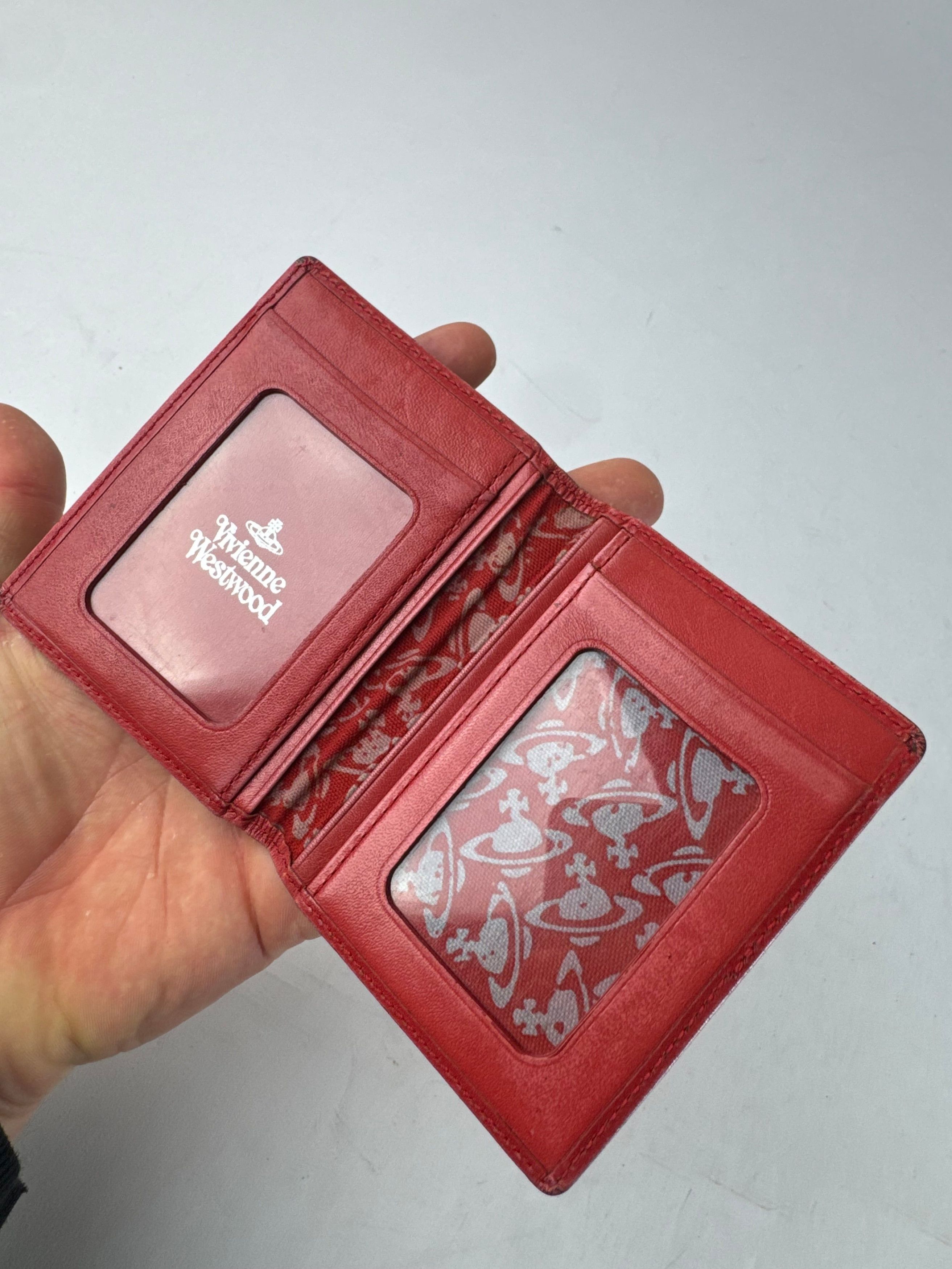 Vivienne Westwood Vintage Leather Card Holder Pink Size ONE SIZE - 4 Thumbnail