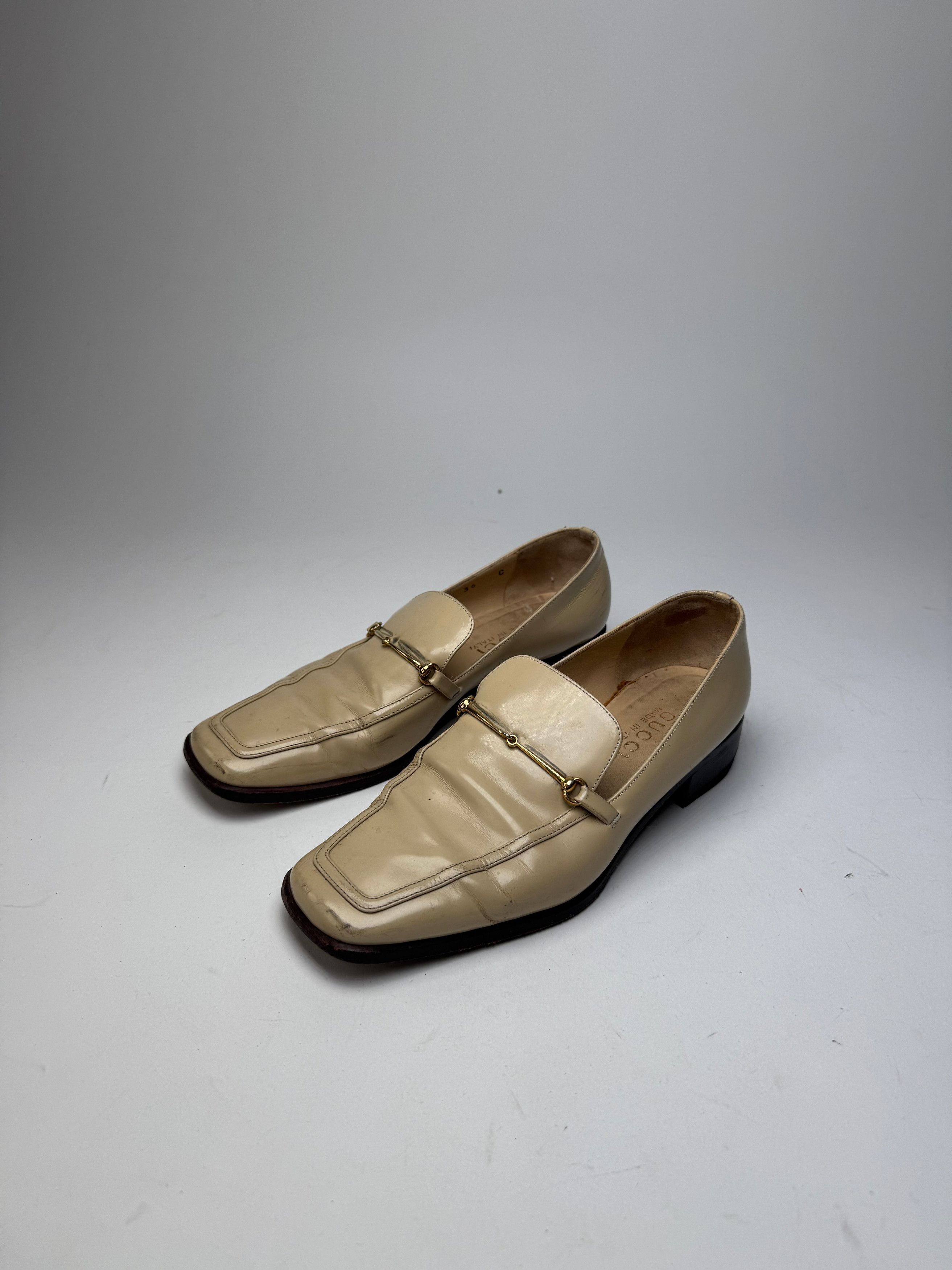Gucci Vintage Horsebit Loafer Beige EU36 Size US 5 / IT 35 - 3 Thumbnail