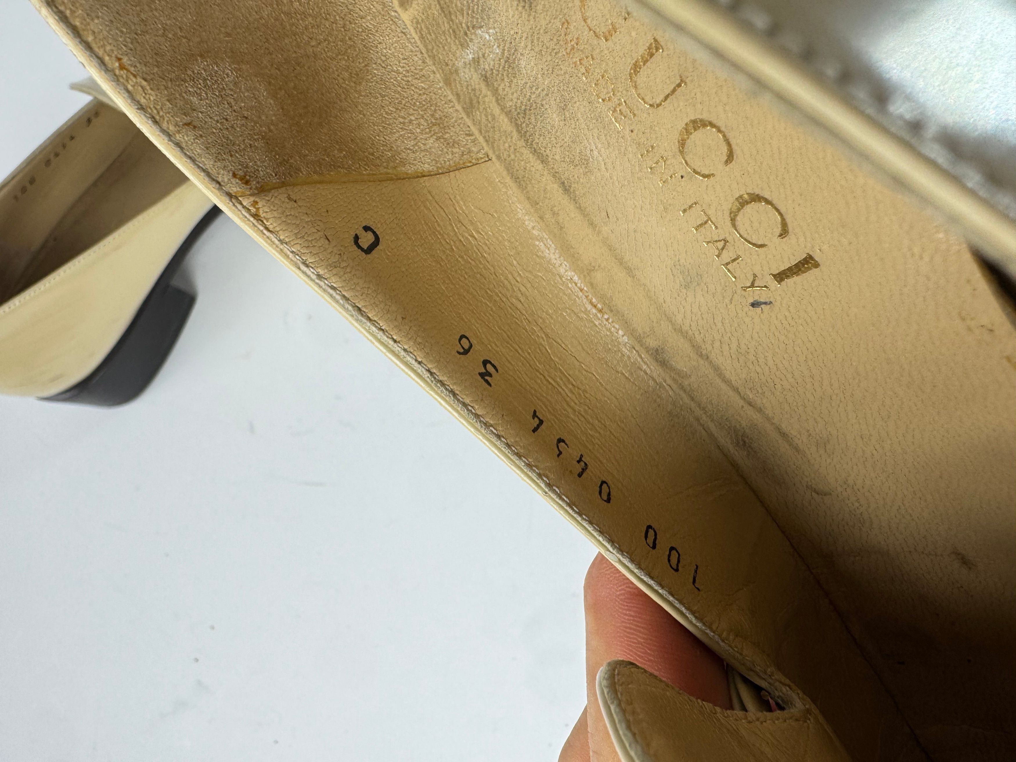 Gucci Vintage Horsebit Loafer Beige EU36 Size US 5 / IT 35 - 8 Thumbnail
