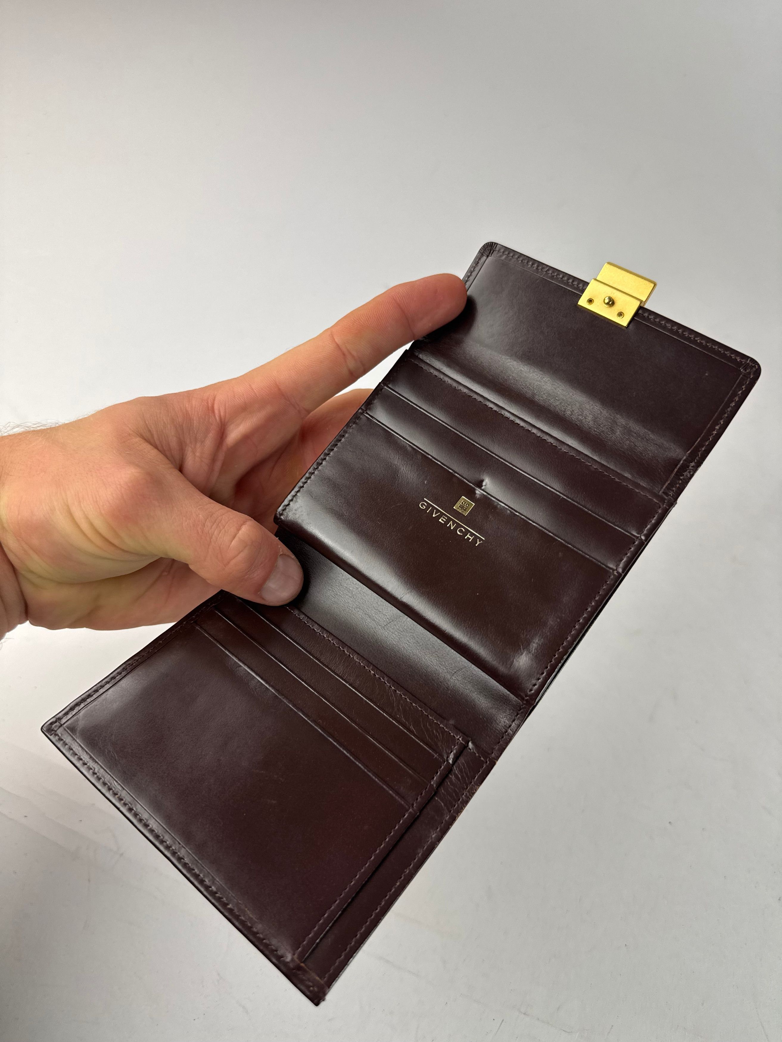 Givenchy Vintage Patent Leather Wallet Brown Size ONE SIZE - 3 Thumbnail
