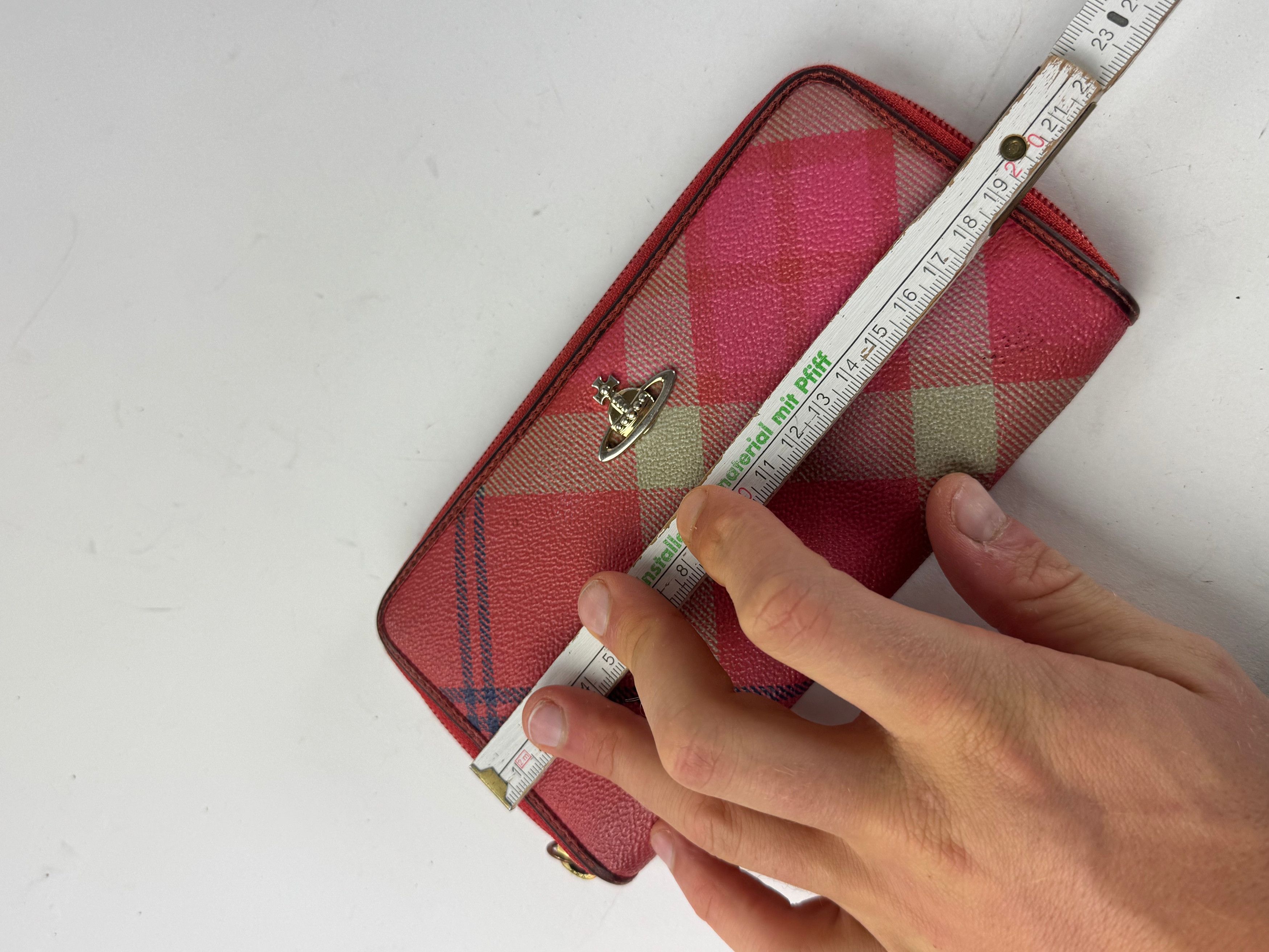 Vivienne Westwood Vintage Leather Checked Wallet Pink Size ONE SIZE - 6 Thumbnail