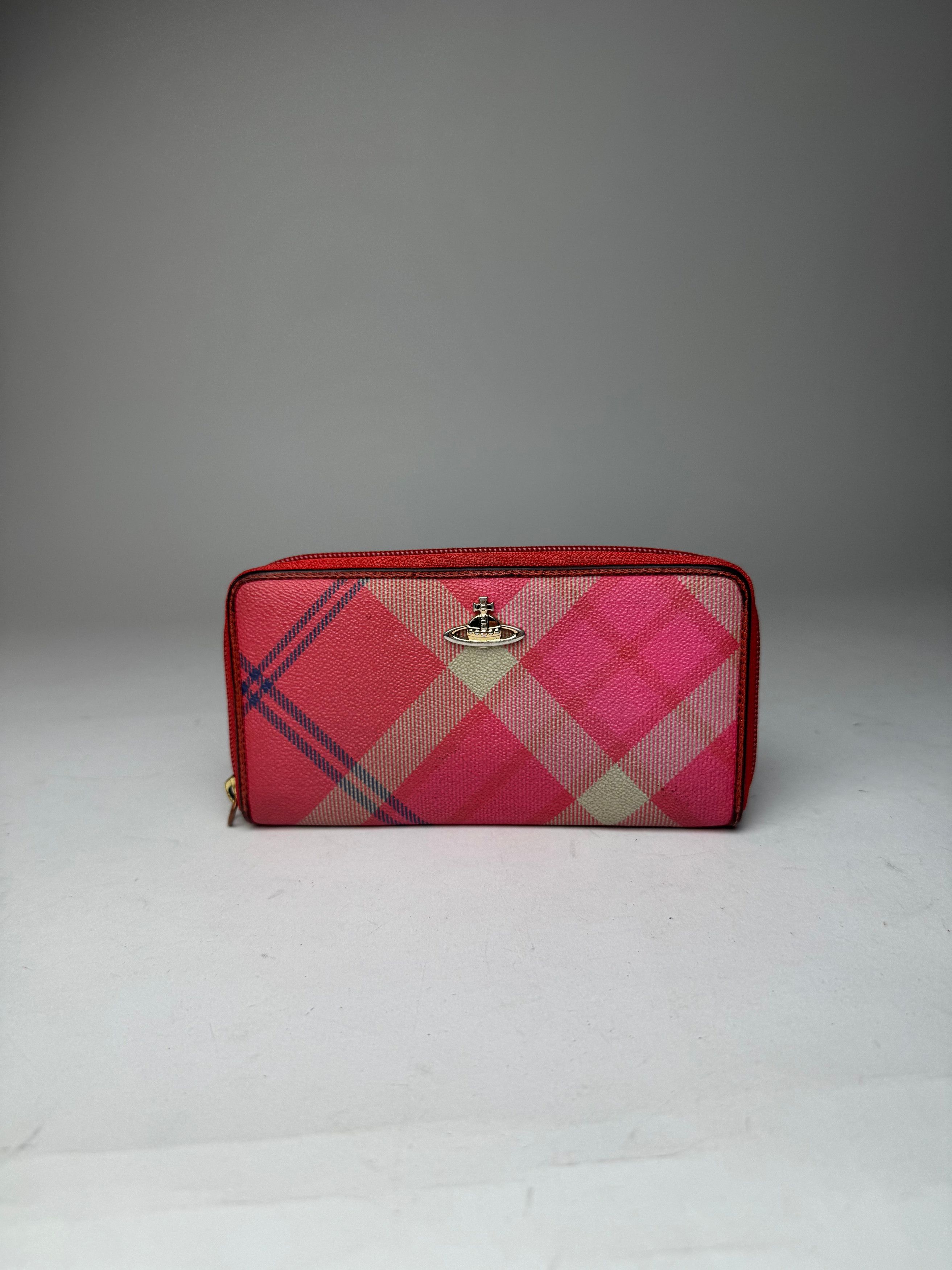Vivienne Westwood Vintage Leather Checked Wallet Pink Size ONE SIZE - 10 Thumbnail