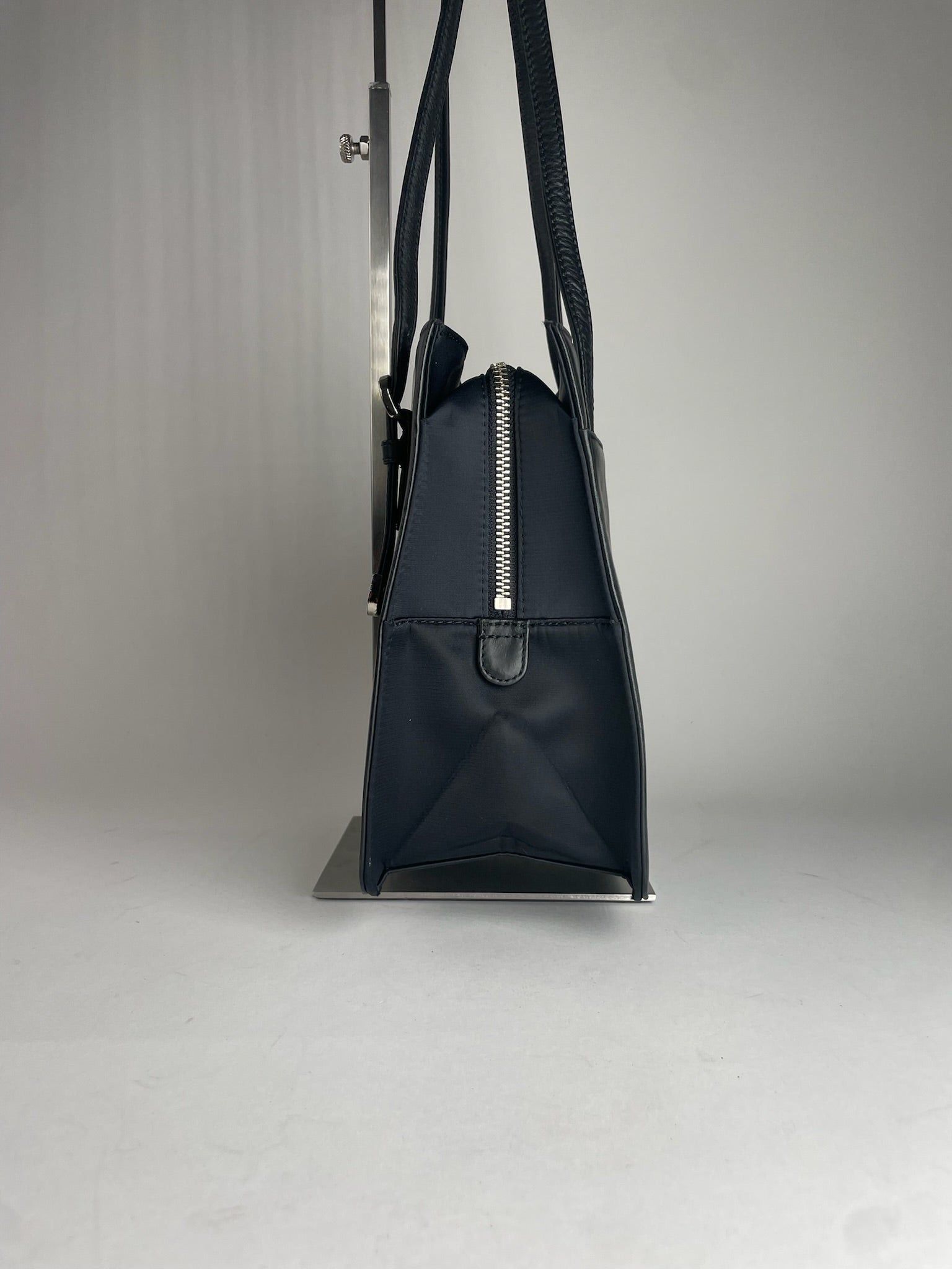 Courreges Vintage Leather Handbag Black Size ONE SIZE - 9 Thumbnail