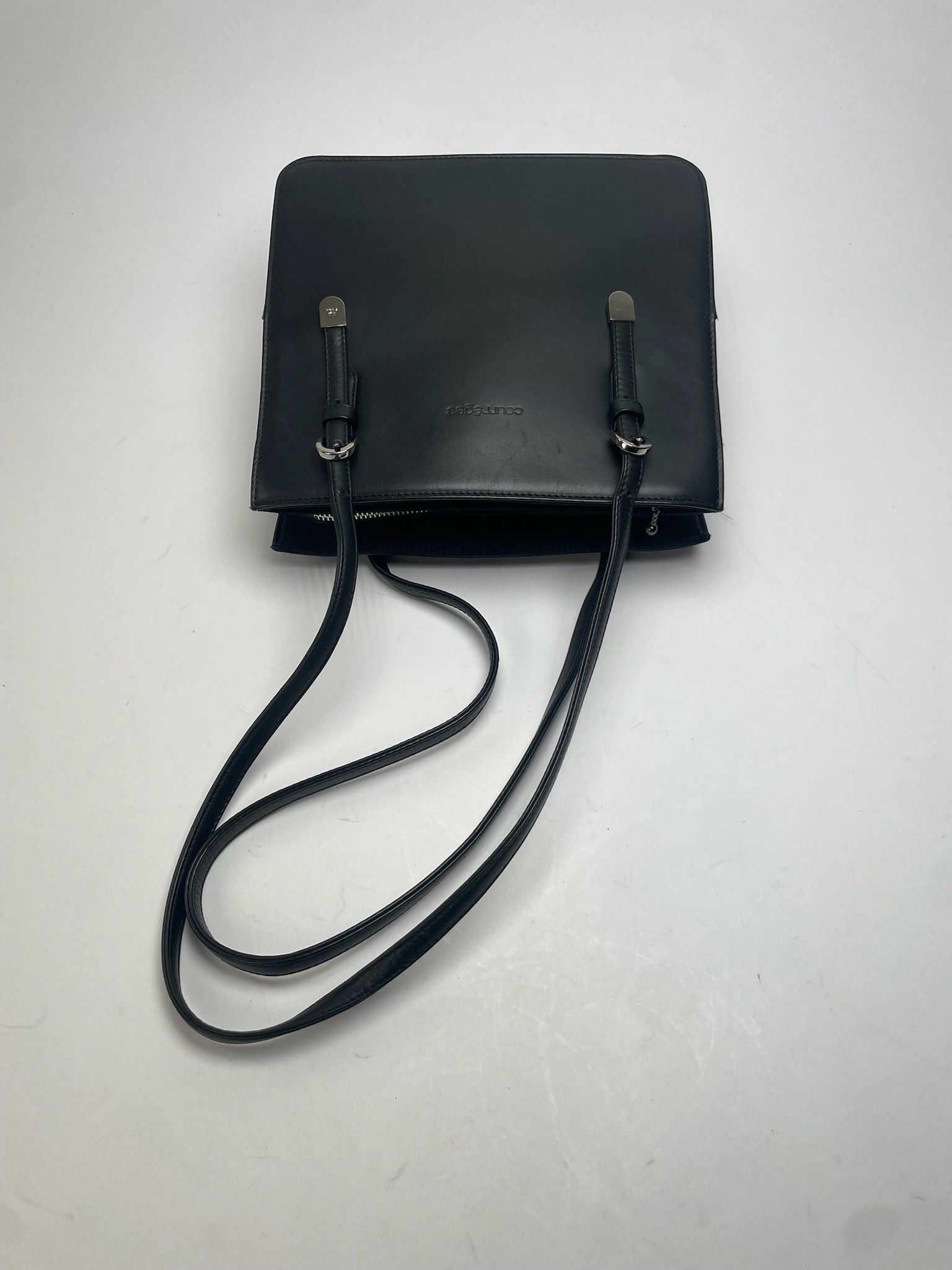 Courreges Vintage Leather Handbag Black Size ONE SIZE - 6 Thumbnail
