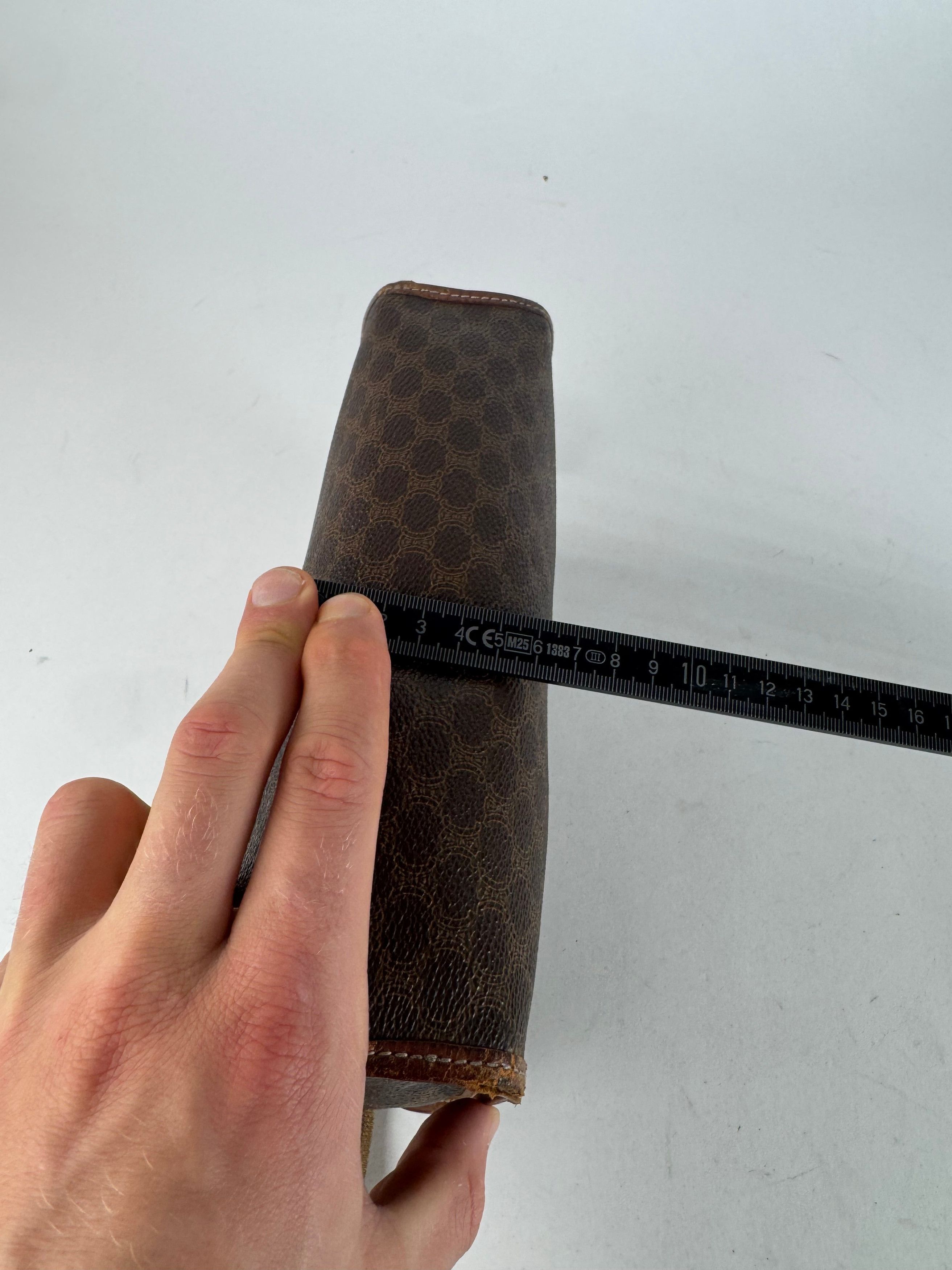 Celine Vintage Paris Monogram Leather clutch brown Size ONE SIZE - 11 Thumbnail
