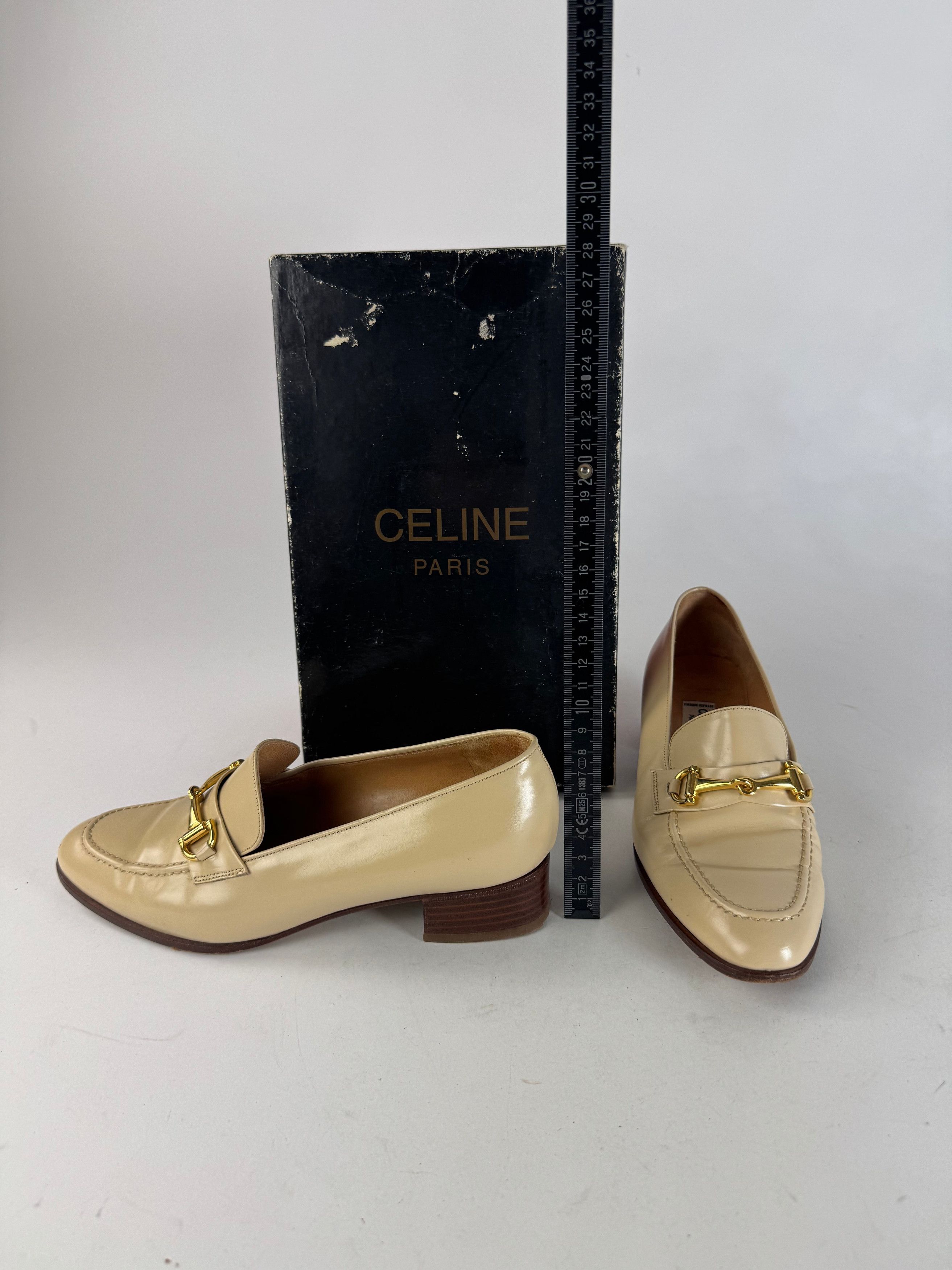 Celine Vintage Patent Leather Loafer Beige Size US 5 / IT 35 - 10 Thumbnail