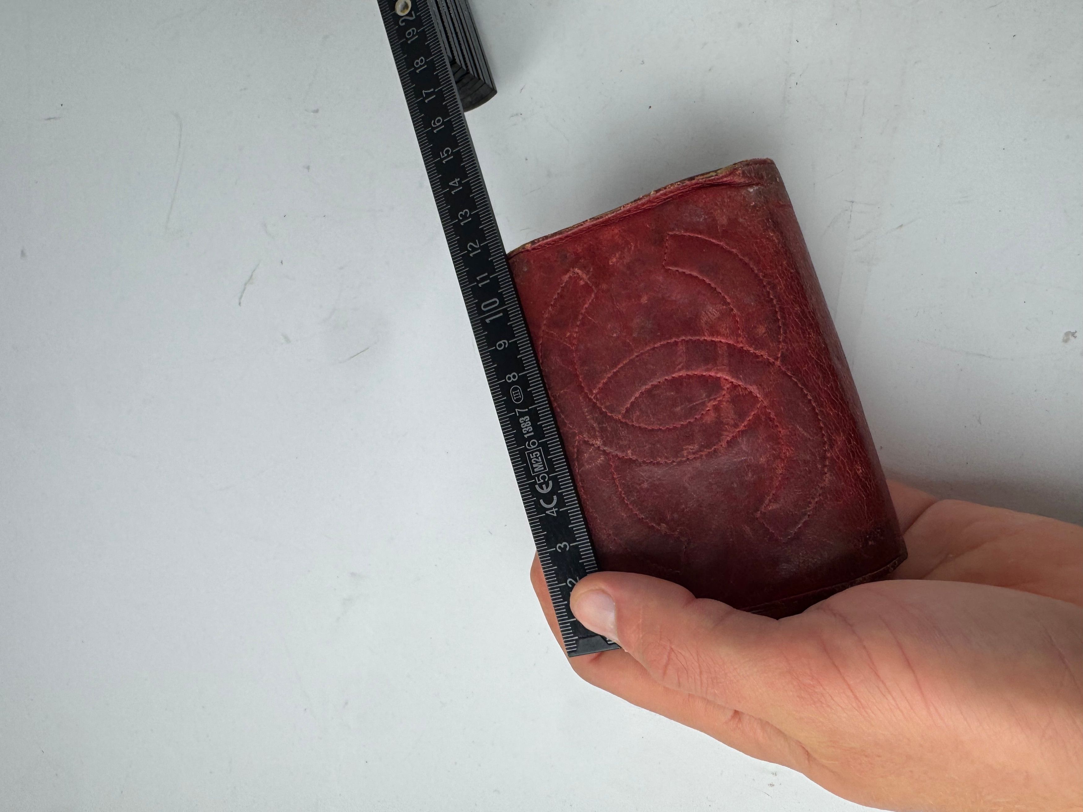 Chanel Vintage CC Leather Wallet Red Size ONE SIZE - 11 Thumbnail