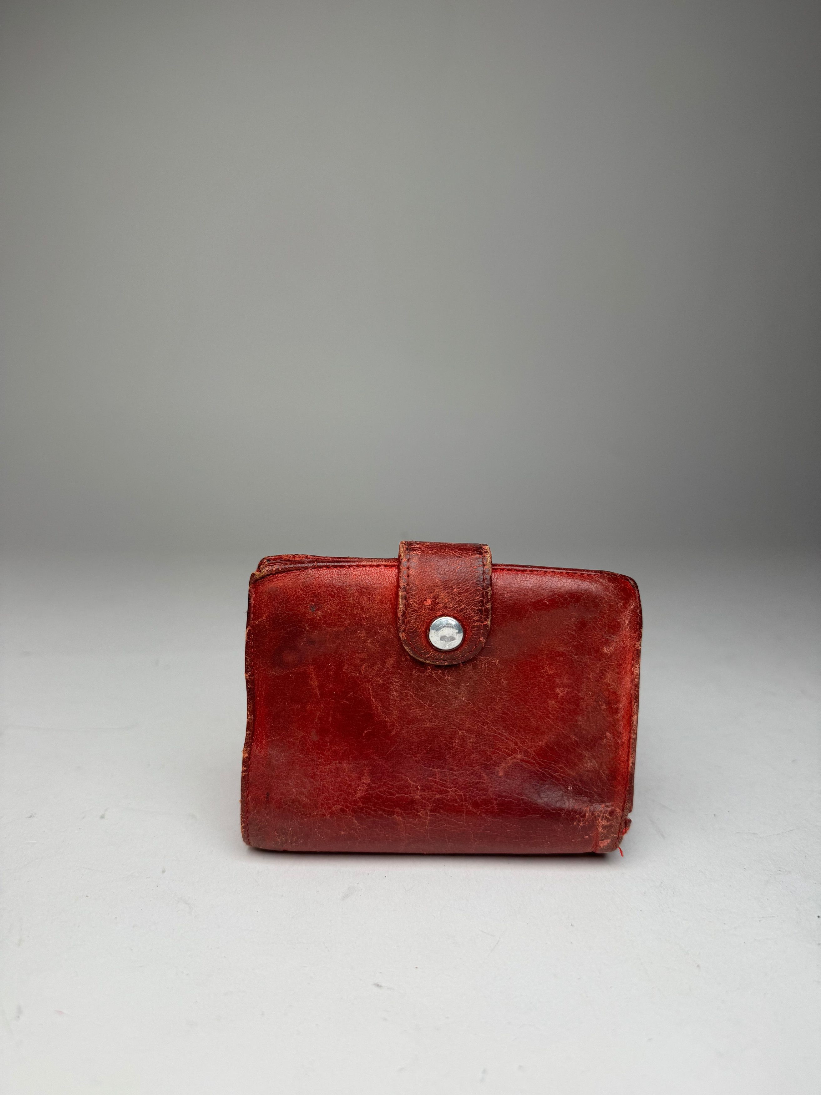 Chanel Vintage CC Leather Wallet Red Size ONE SIZE - 3 Thumbnail