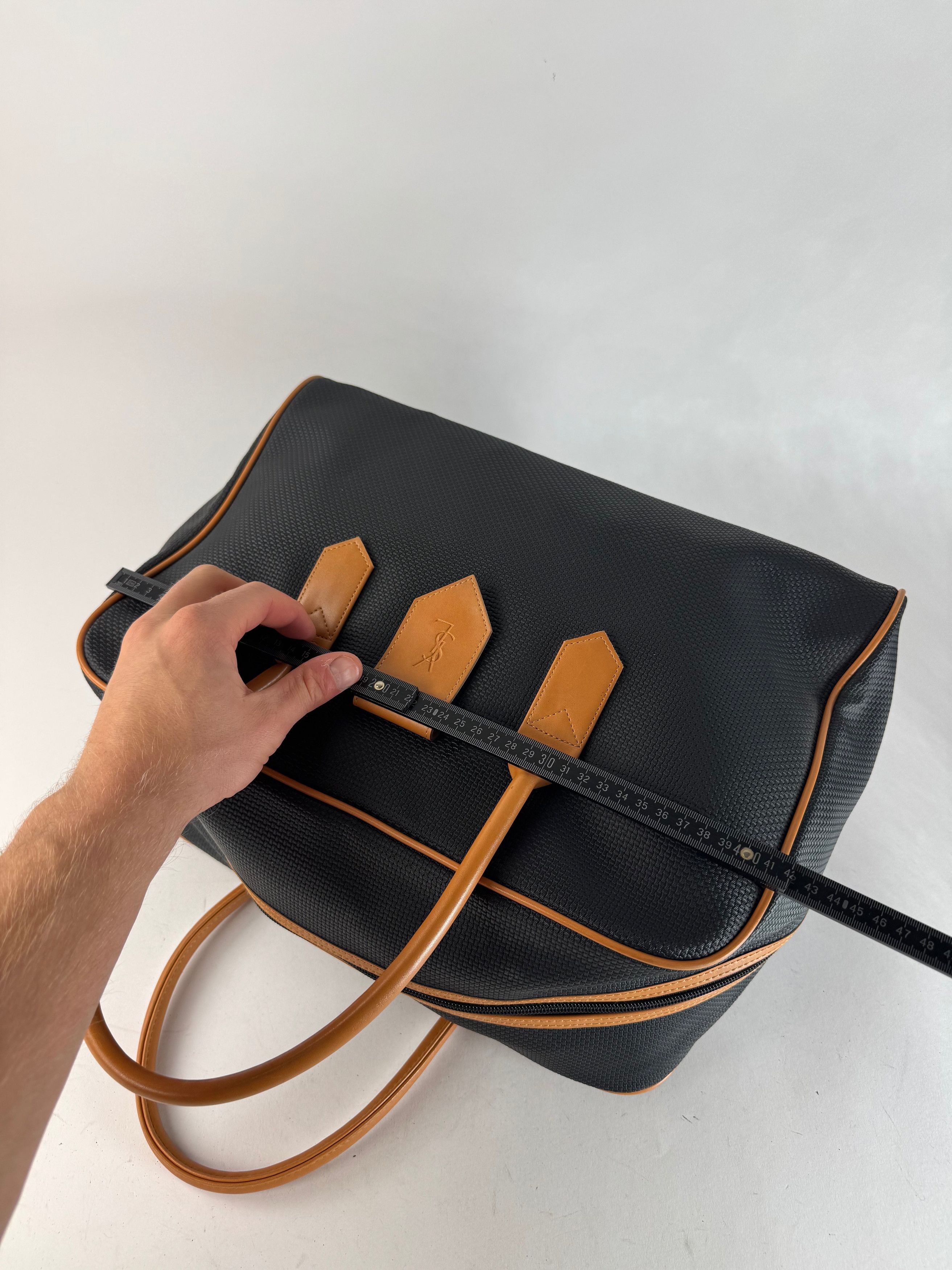 Other Vintage Yves Saint Laurent Travel Bag Black Brown Size ONE SIZE - 11 Thumbnail