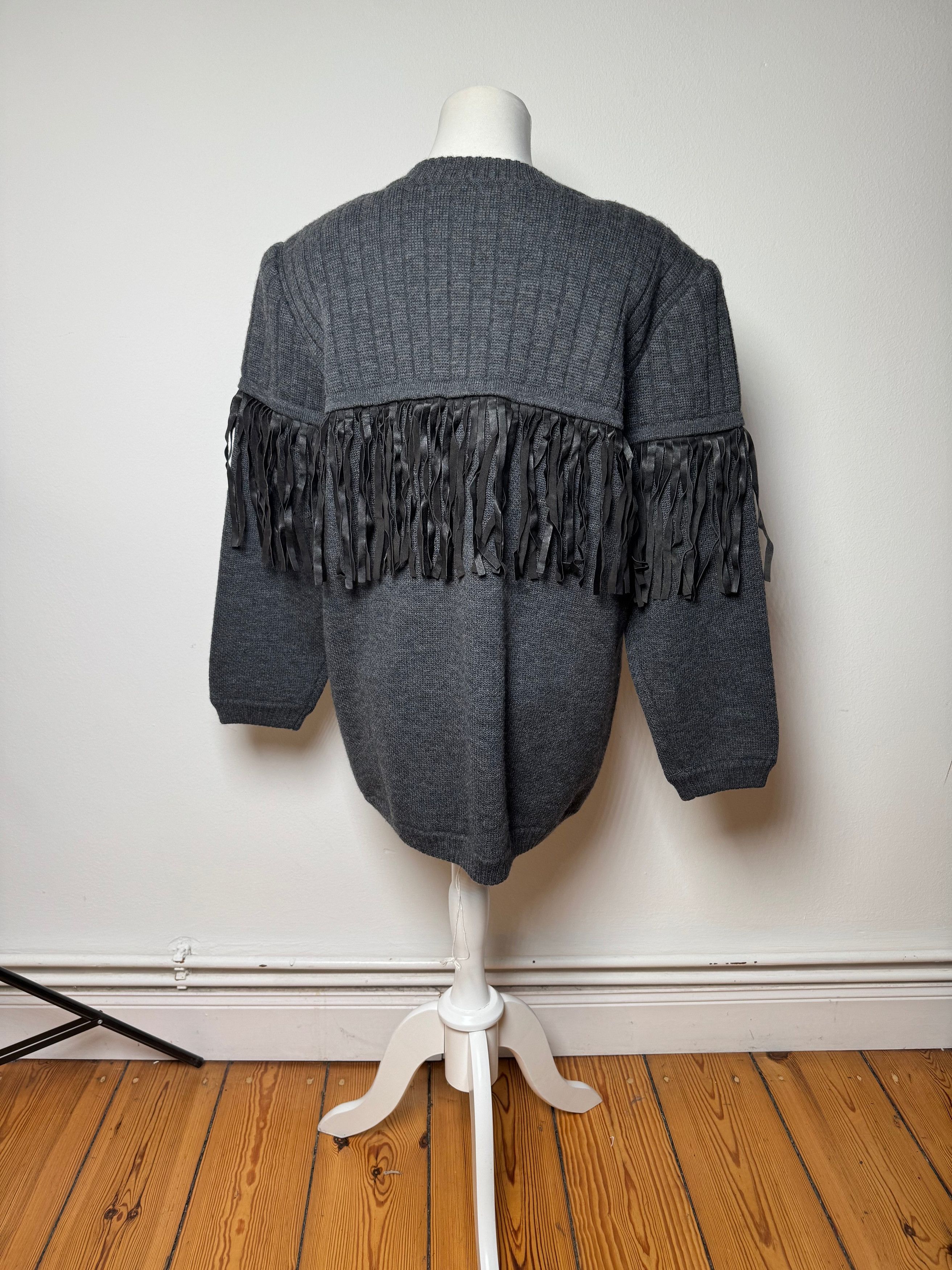 Givenchy Vintage Wool Coat / Cardigan Anthracite L Size L / US 10 / IT 46 - 11 Thumbnail