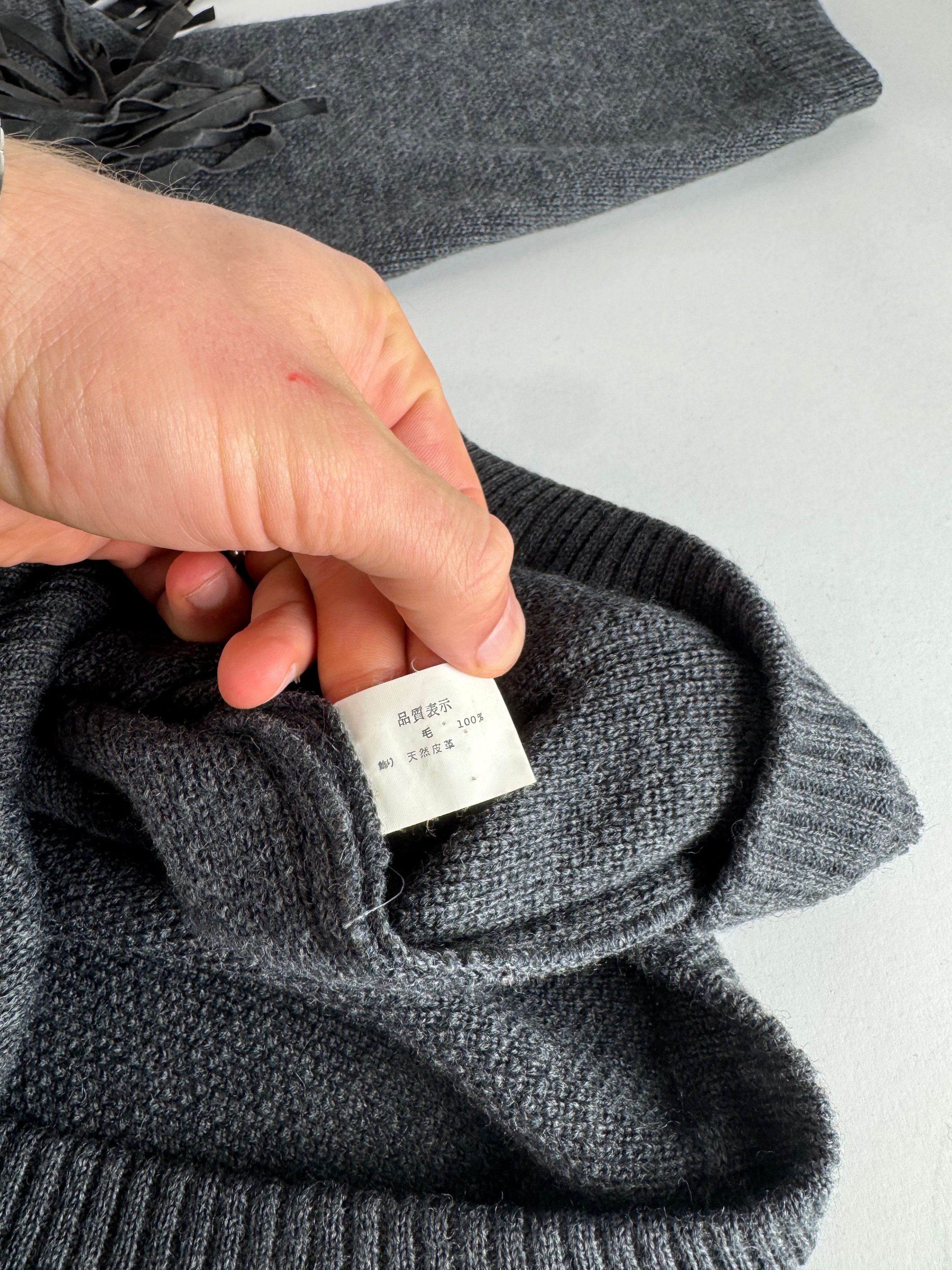 Givenchy Vintage Wool Coat / Cardigan Anthracite L Size L / US 10 / IT 46 - 4 Thumbnail