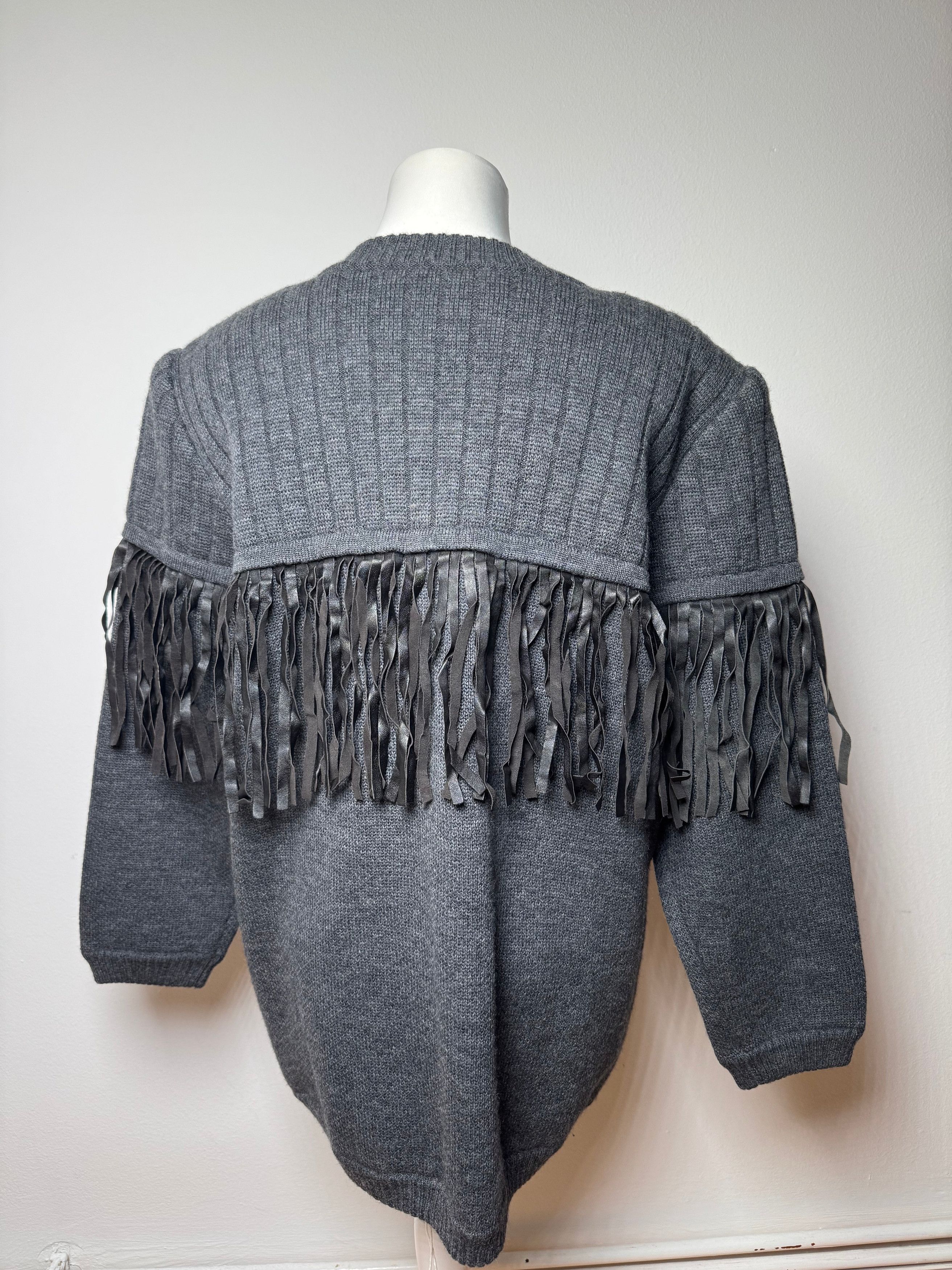 Givenchy Vintage Wool Coat / Cardigan Anthracite L Size L / US 10 / IT 46 - 12 Thumbnail