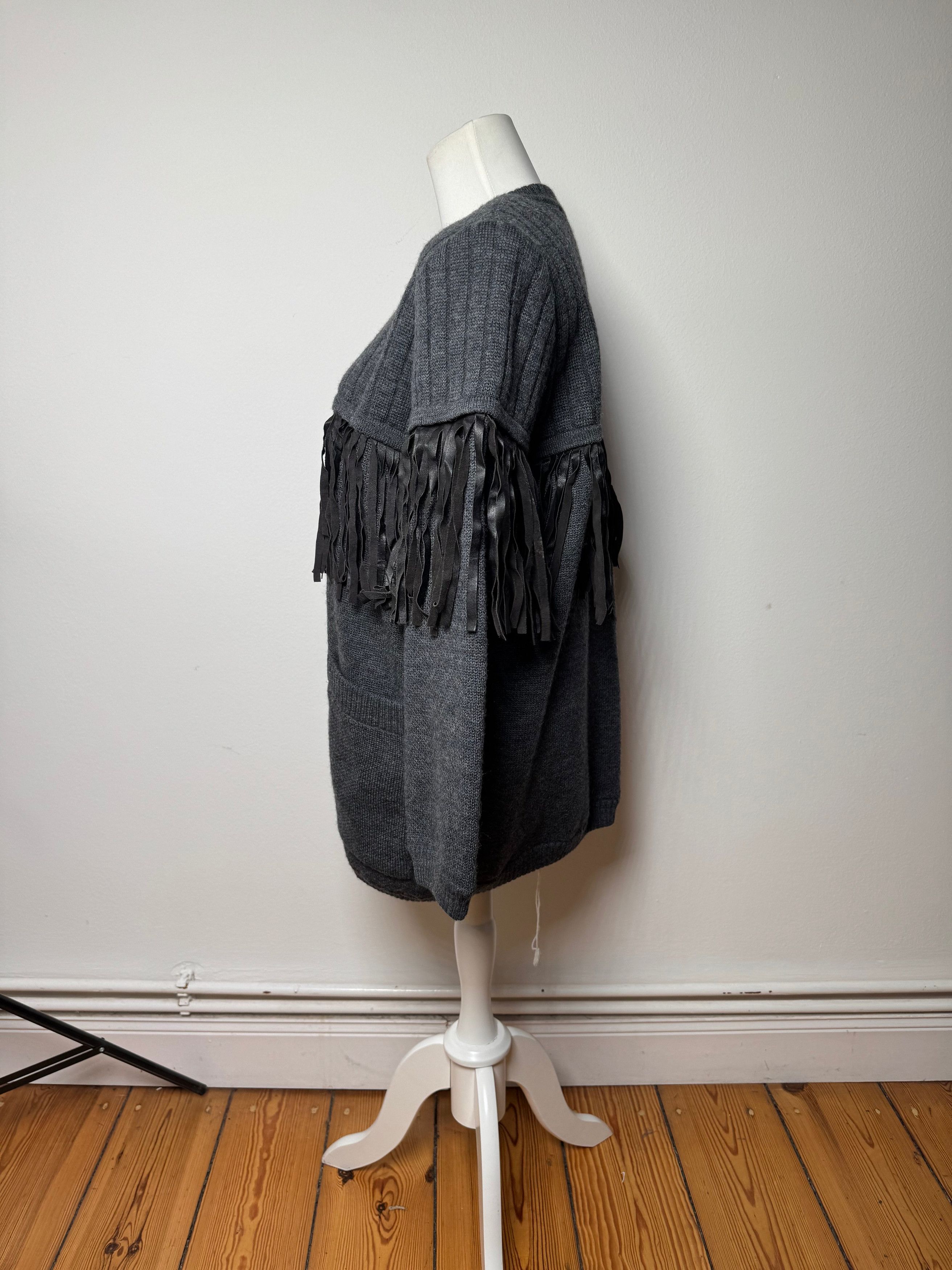Givenchy Vintage Wool Coat / Cardigan Anthracite L Size L / US 10 / IT 46 - 10 Thumbnail