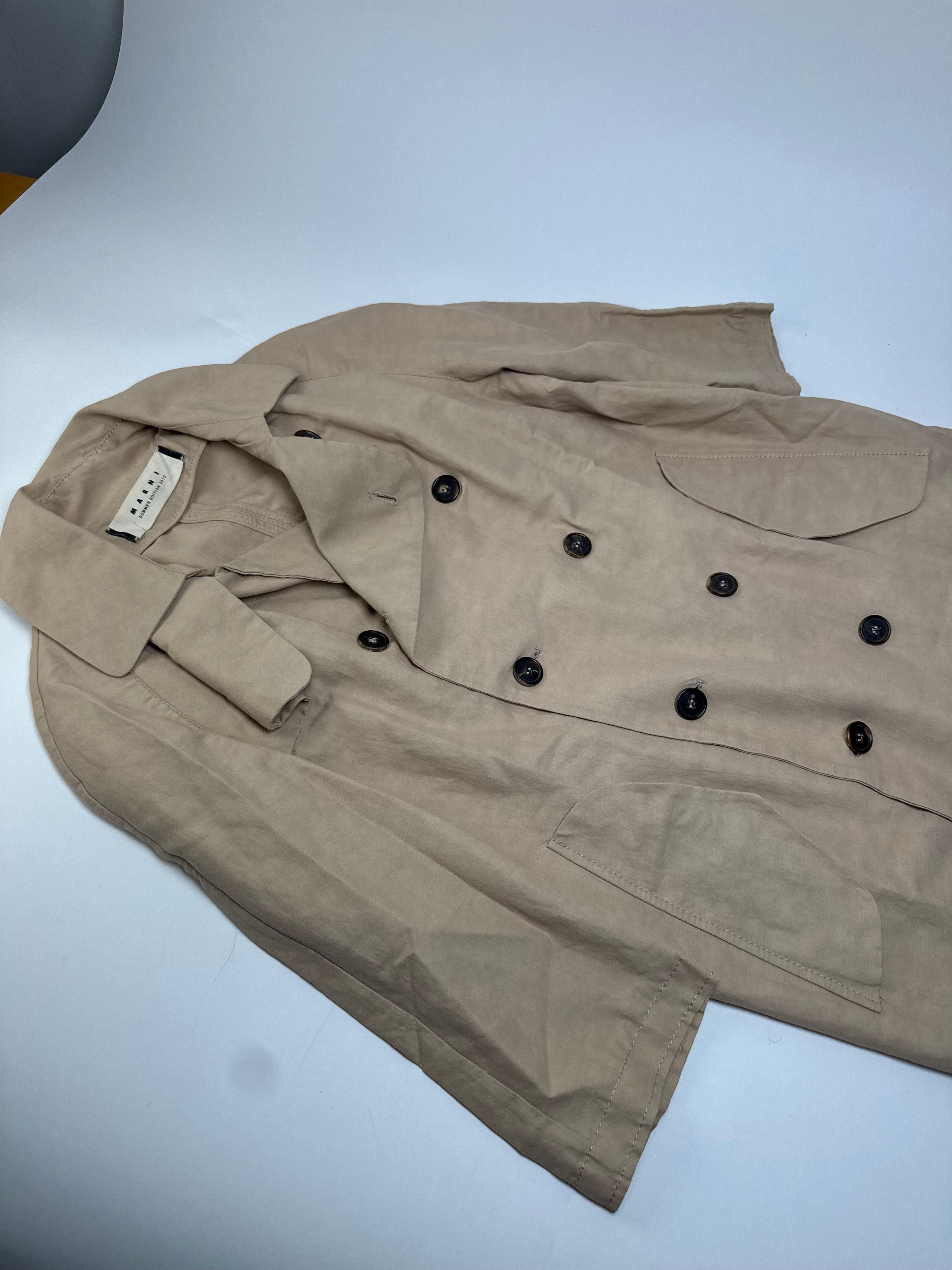Marni Vintage Trenchcoat Beige 40/L Size L / US 10 / IT 46 - 5 Thumbnail