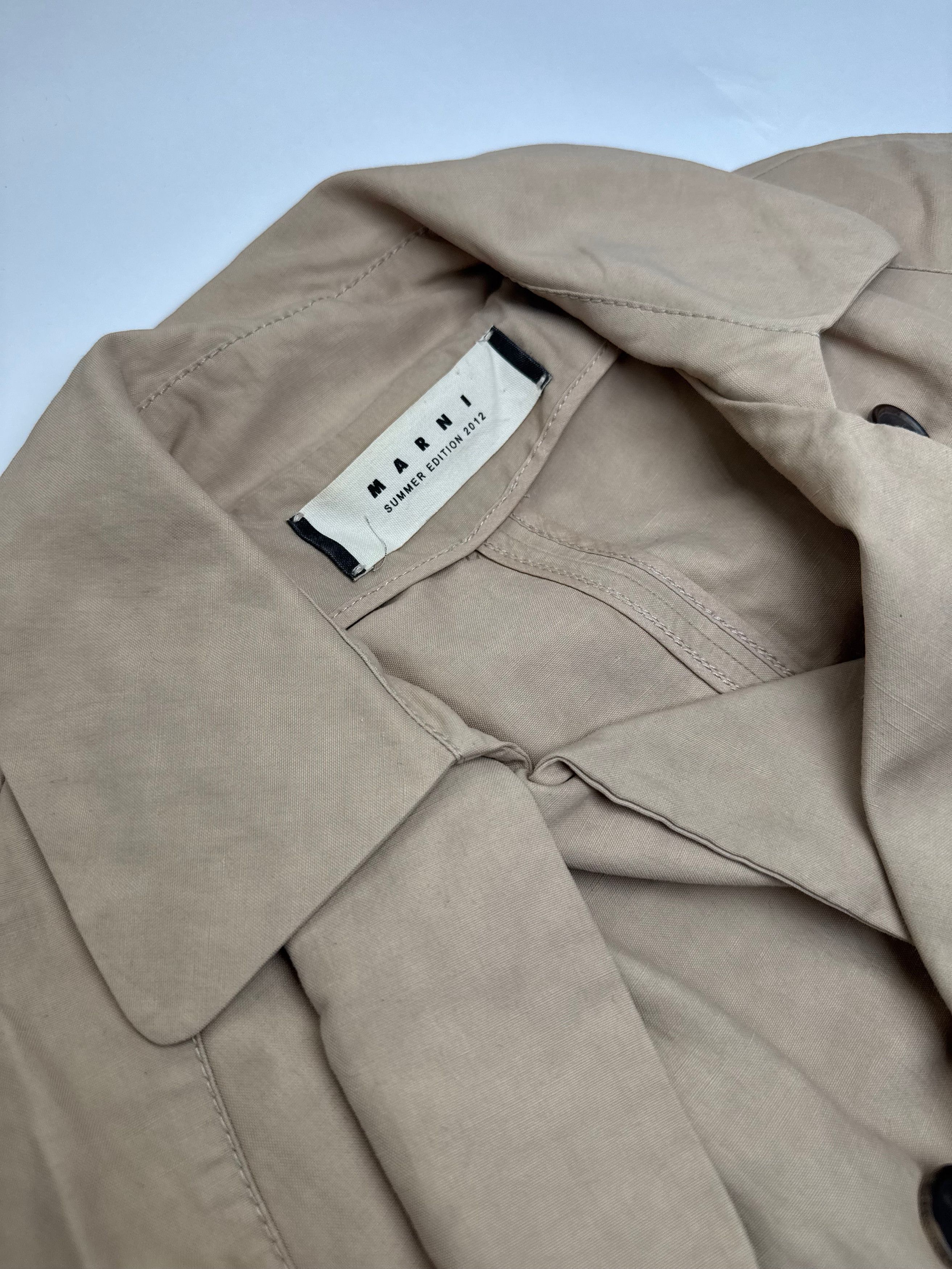Marni Vintage Trenchcoat Beige 40/L Size L / US 10 / IT 46 - 6 Thumbnail