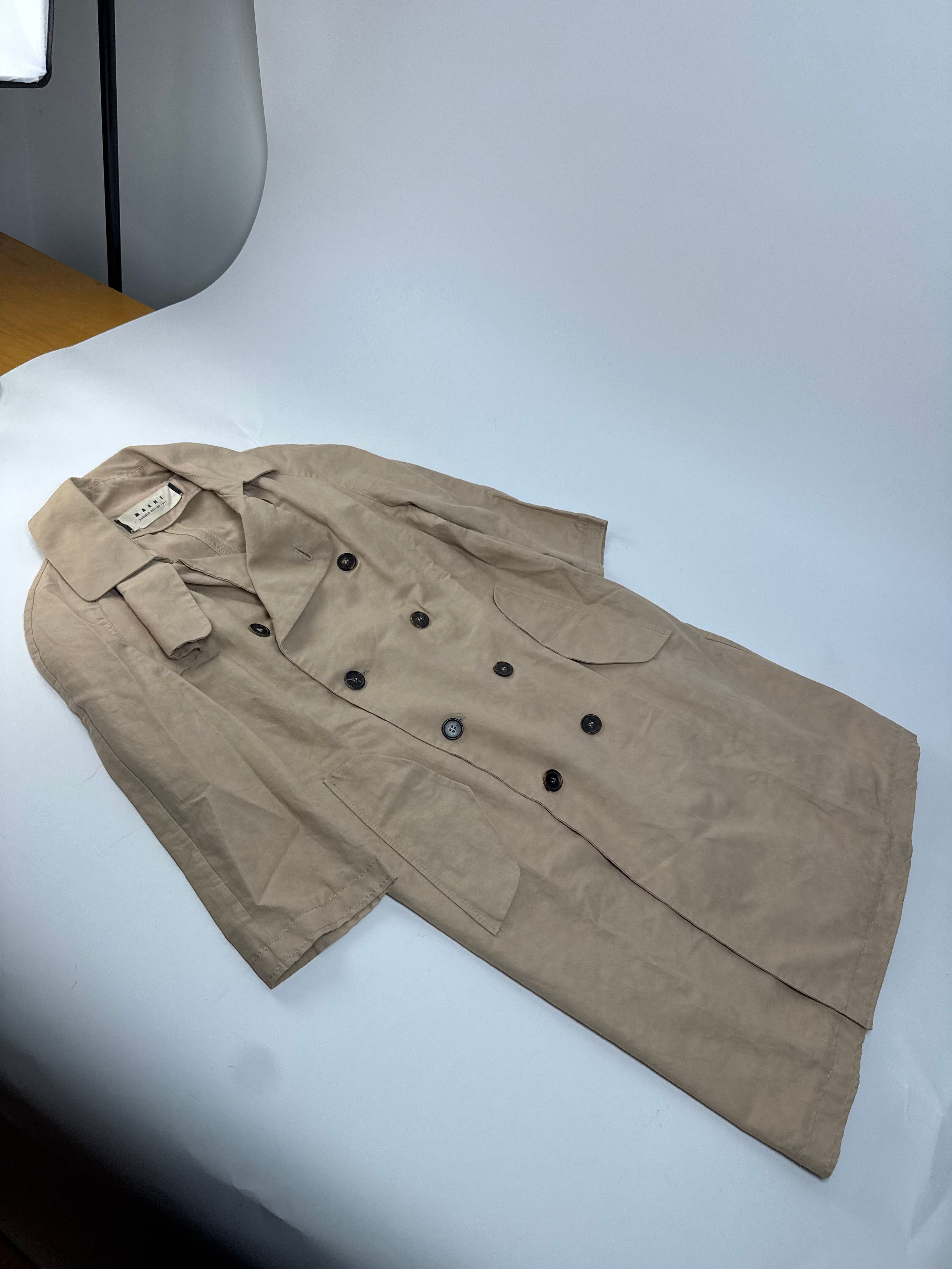 Marni Vintage Trenchcoat Beige 40/L Size L / US 10 / IT 46 - 4 Thumbnail