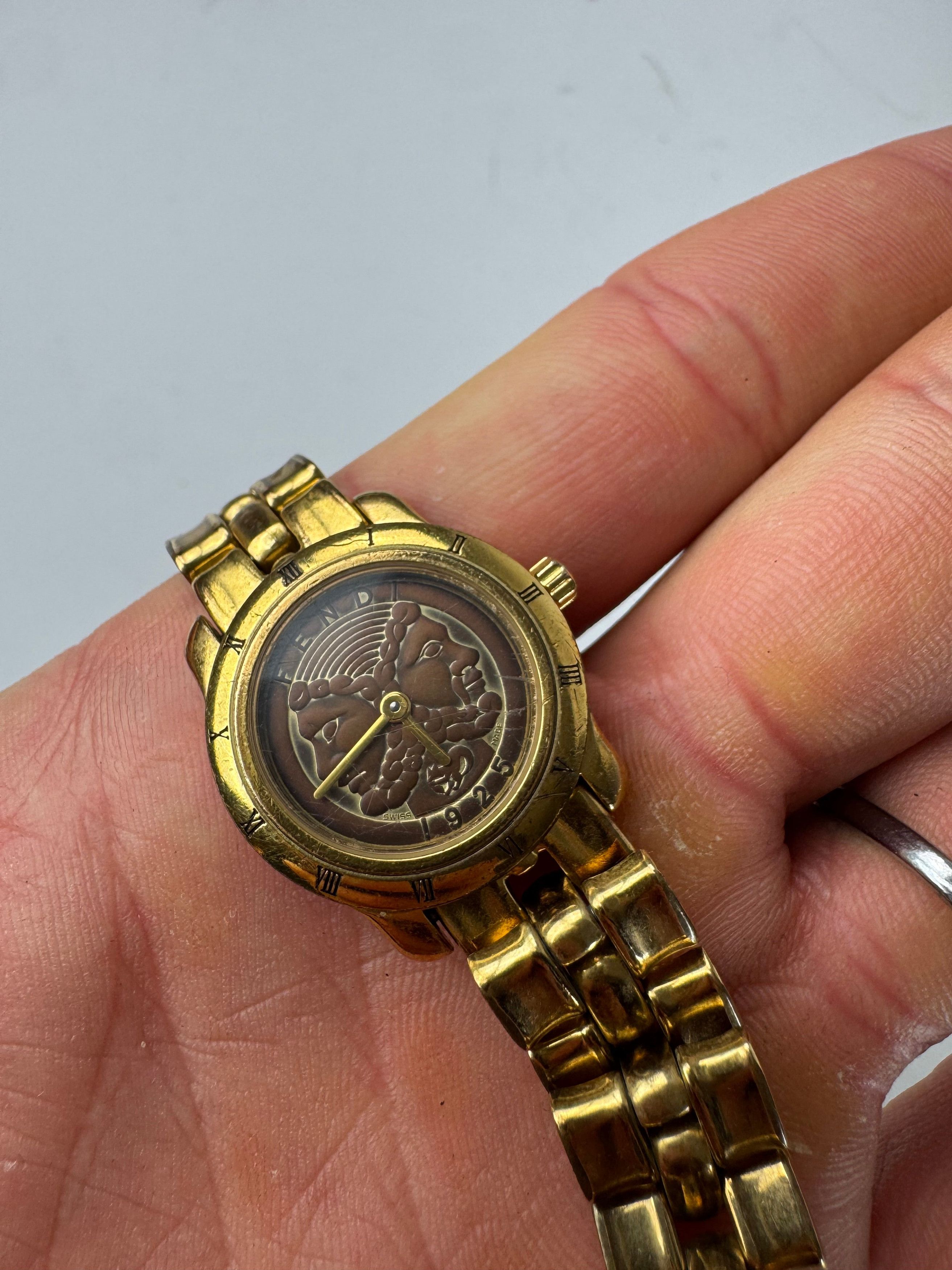 Fendi Vintage Givenchy Twin Watch Golden Size ONE SIZE - 2 Thumbnail