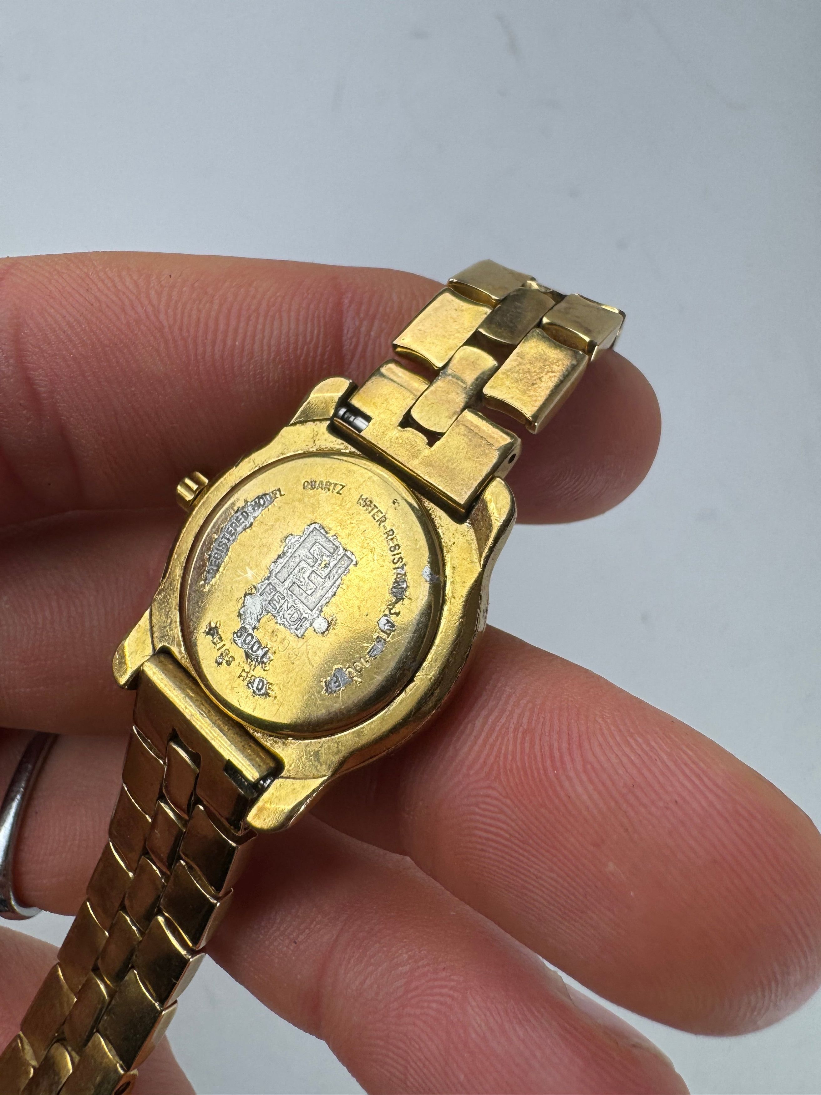 Fendi Vintage Givenchy Twin Watch Golden Size ONE SIZE - 3 Thumbnail