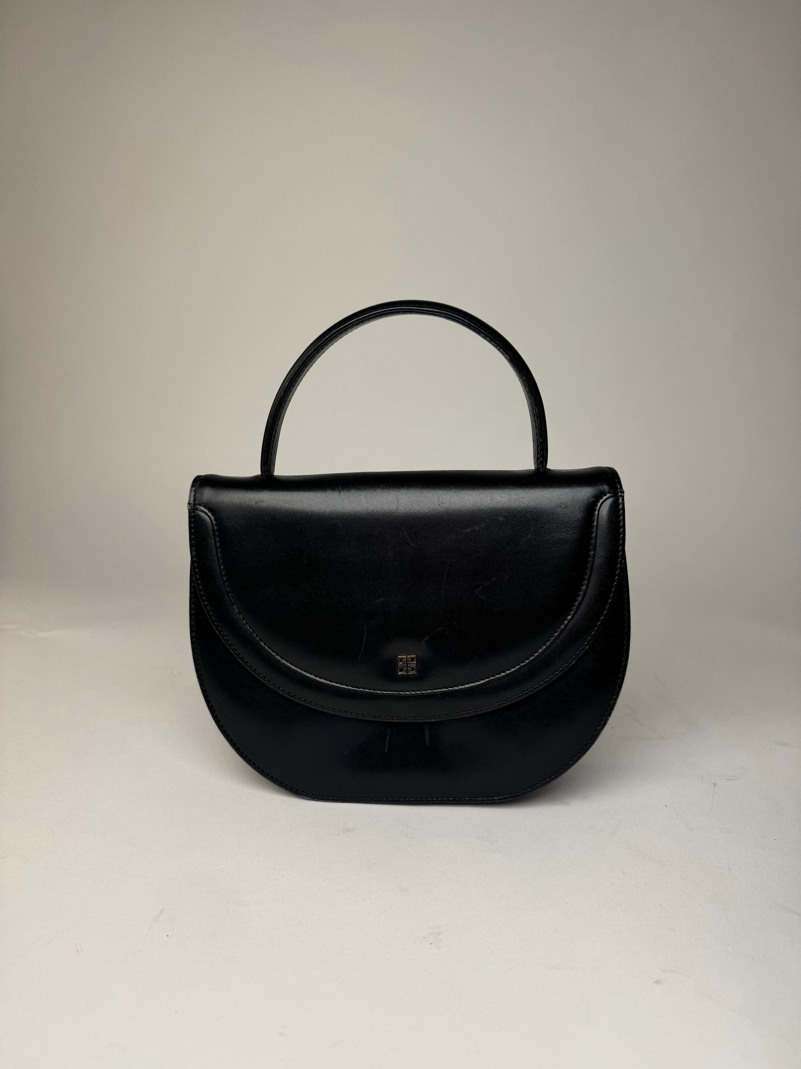 Givenchy Vintage Leather Handbag Black Size ONE SIZE - 13 Thumbnail