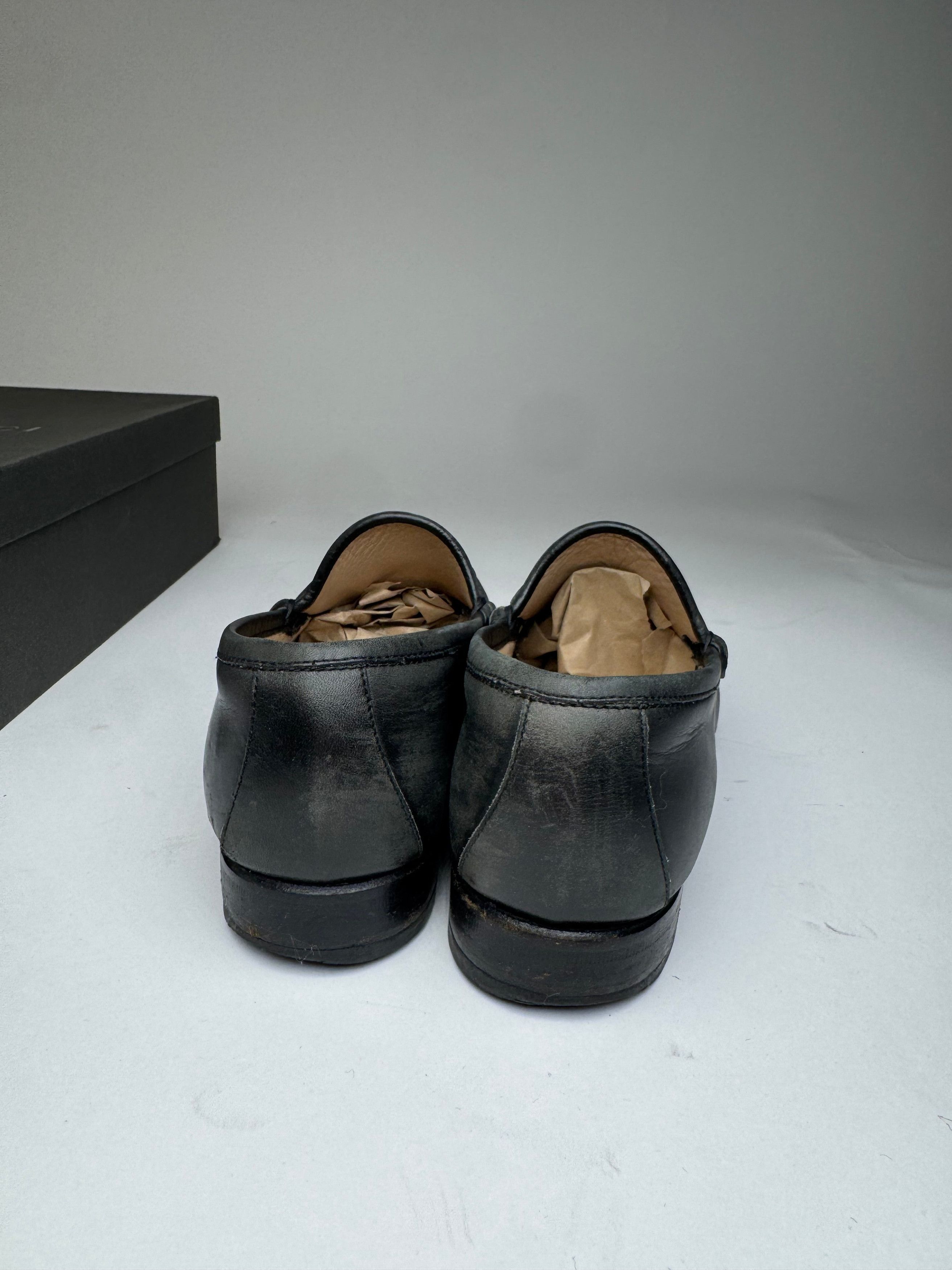 Gucci Vintage Horsebit Leather Loafer Black EU36C Size US 4.5 / IT 34.5 - 6 Thumbnail